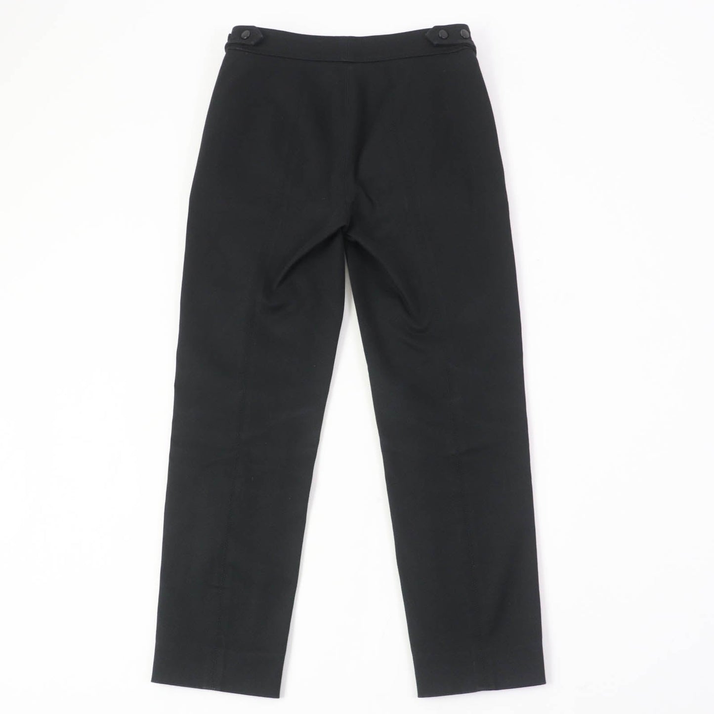 HERMES skinny pants cotton black 34