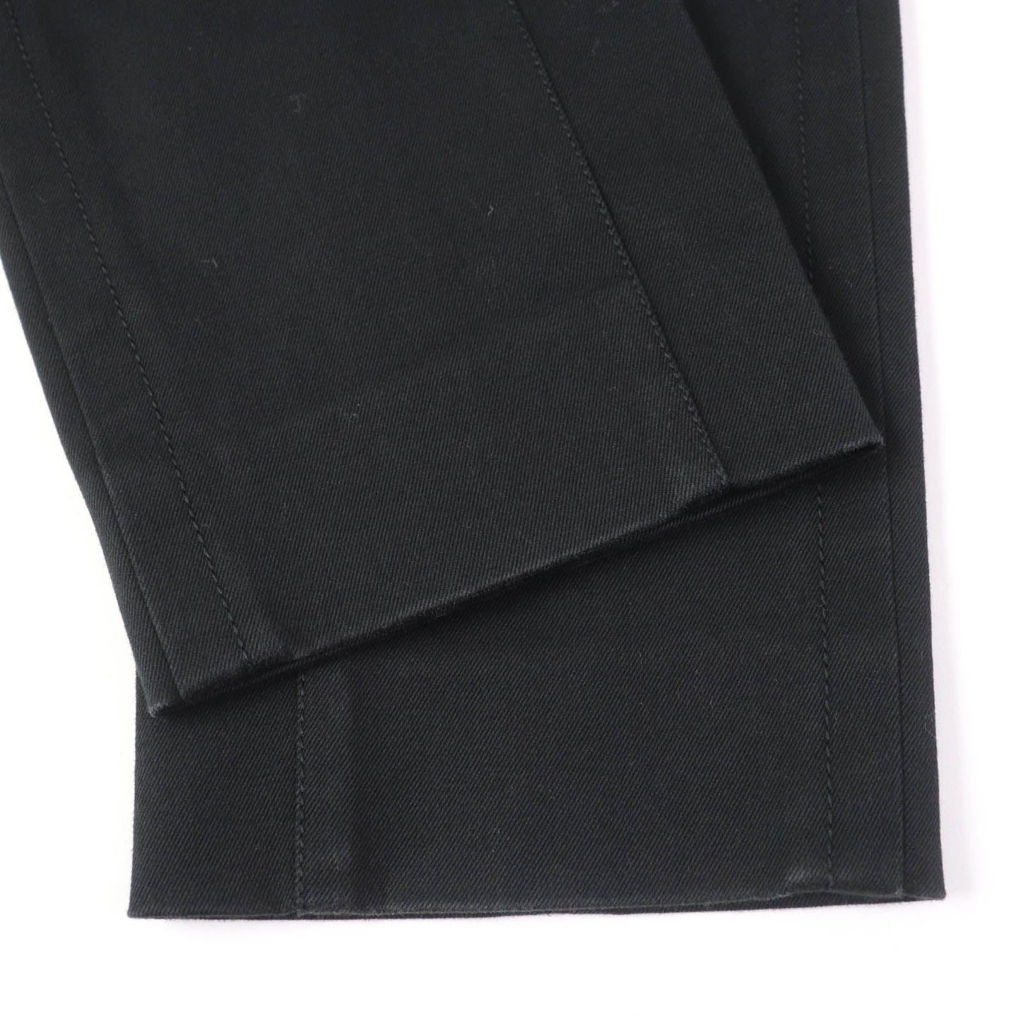 HERMES skinny pants cotton black 34