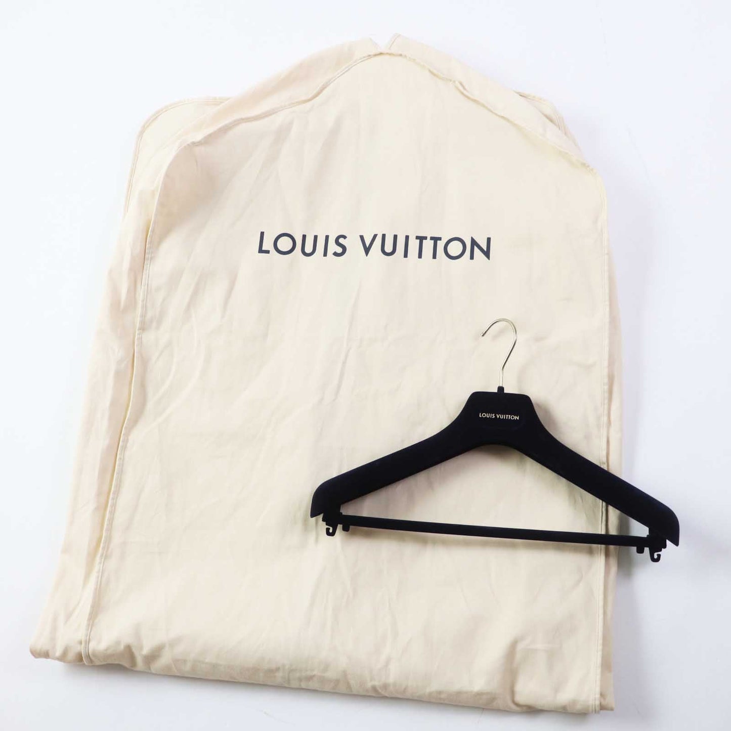 LOUIS VUITTON coat 1ABQP2 wool beige Removable collar double face coat 36