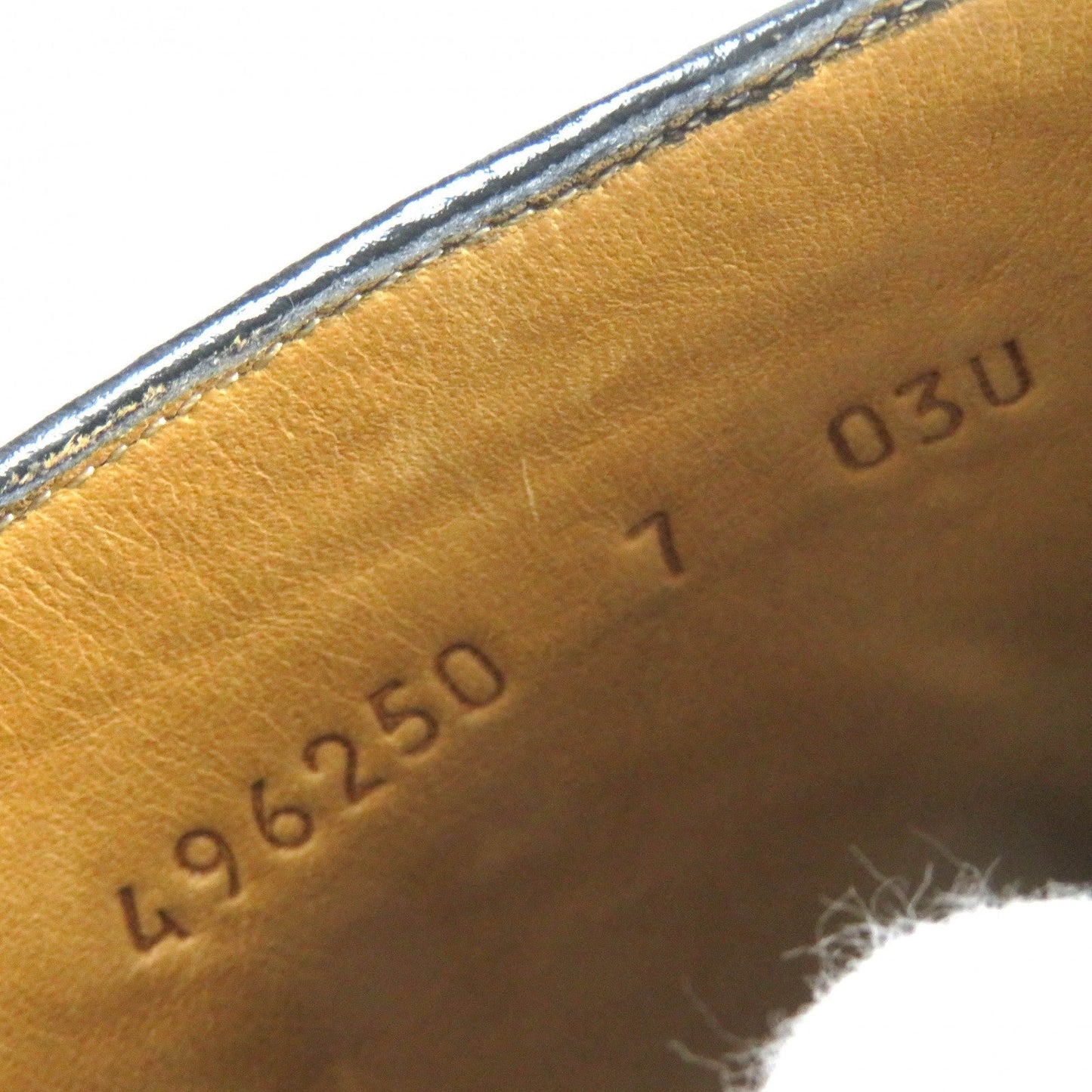GUCCI boots 496250 Main: Leather black mens 7 Used