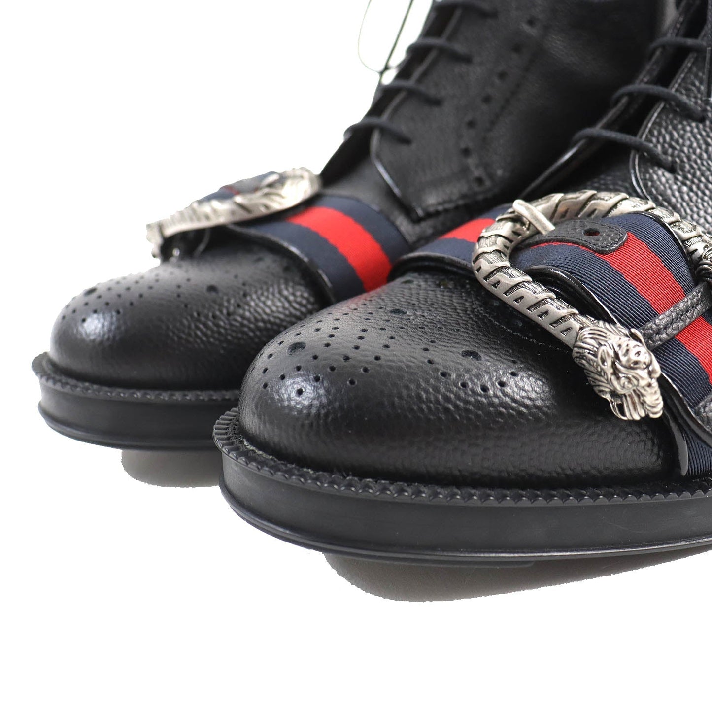 GUCCI boots 496250 Main: Leather black mens 7 Used