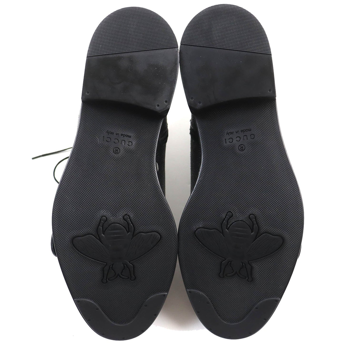 GUCCI boots 496250 Main: Leather black mens 7 Used