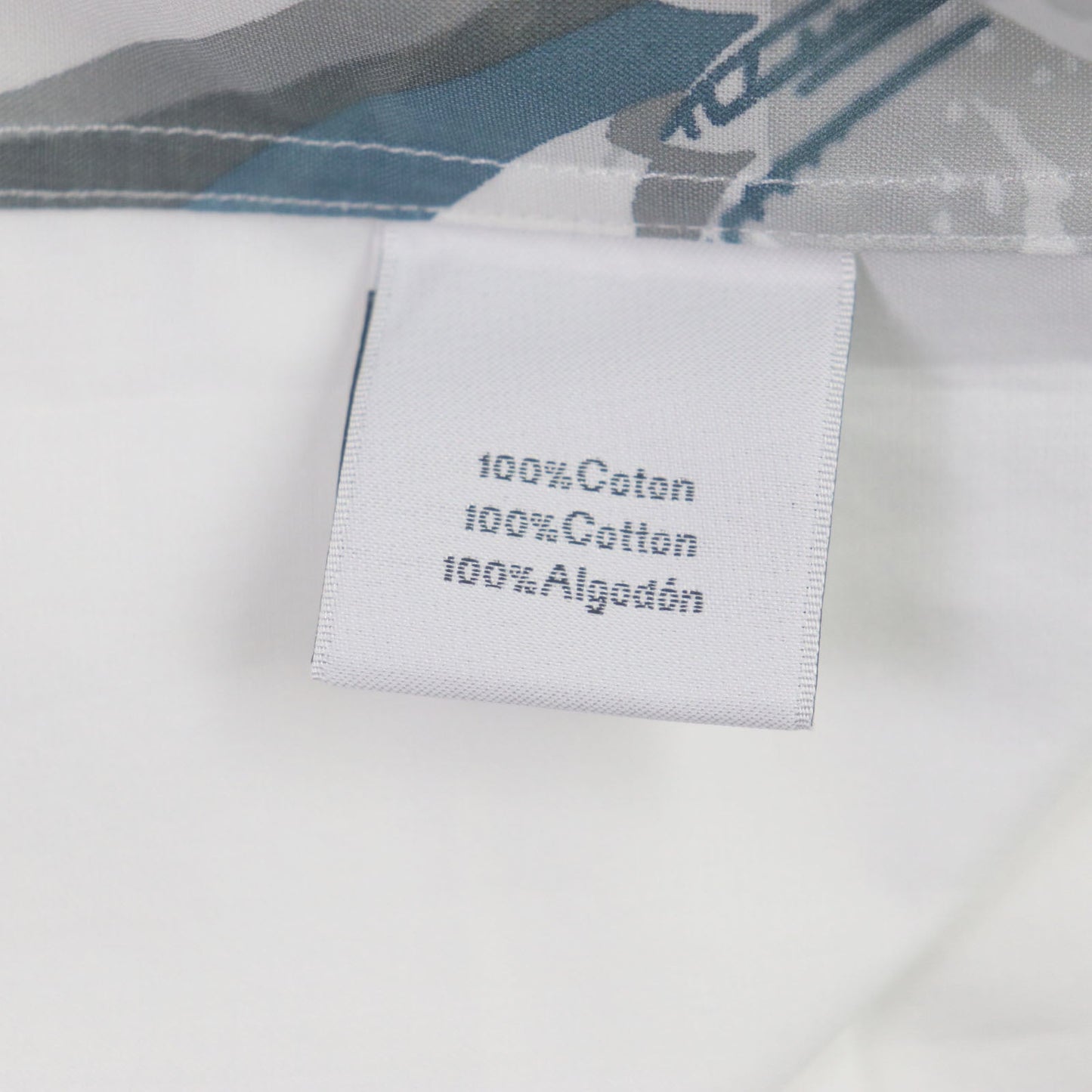 HERMES Long sleeve shirt cotton white Water snake 40