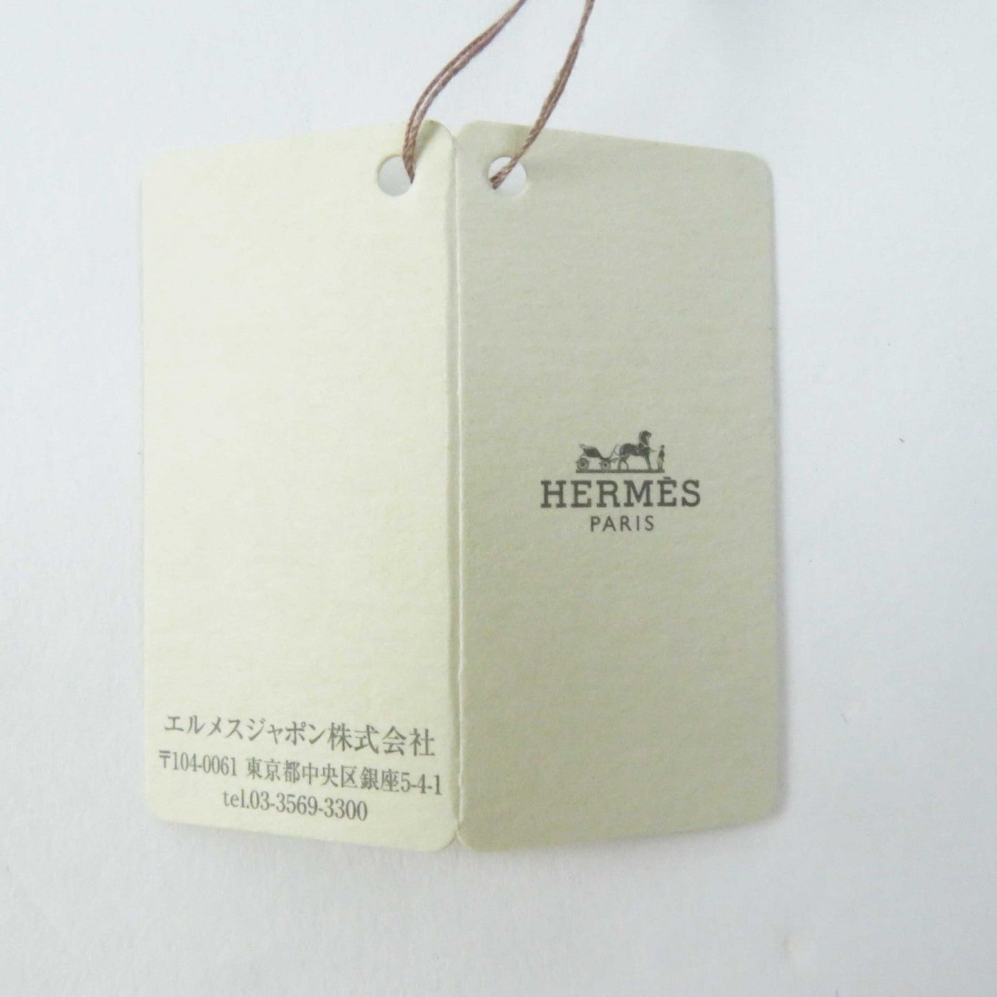 HERMES handkerchief 100% silk Navy H Tonneau Multicolor