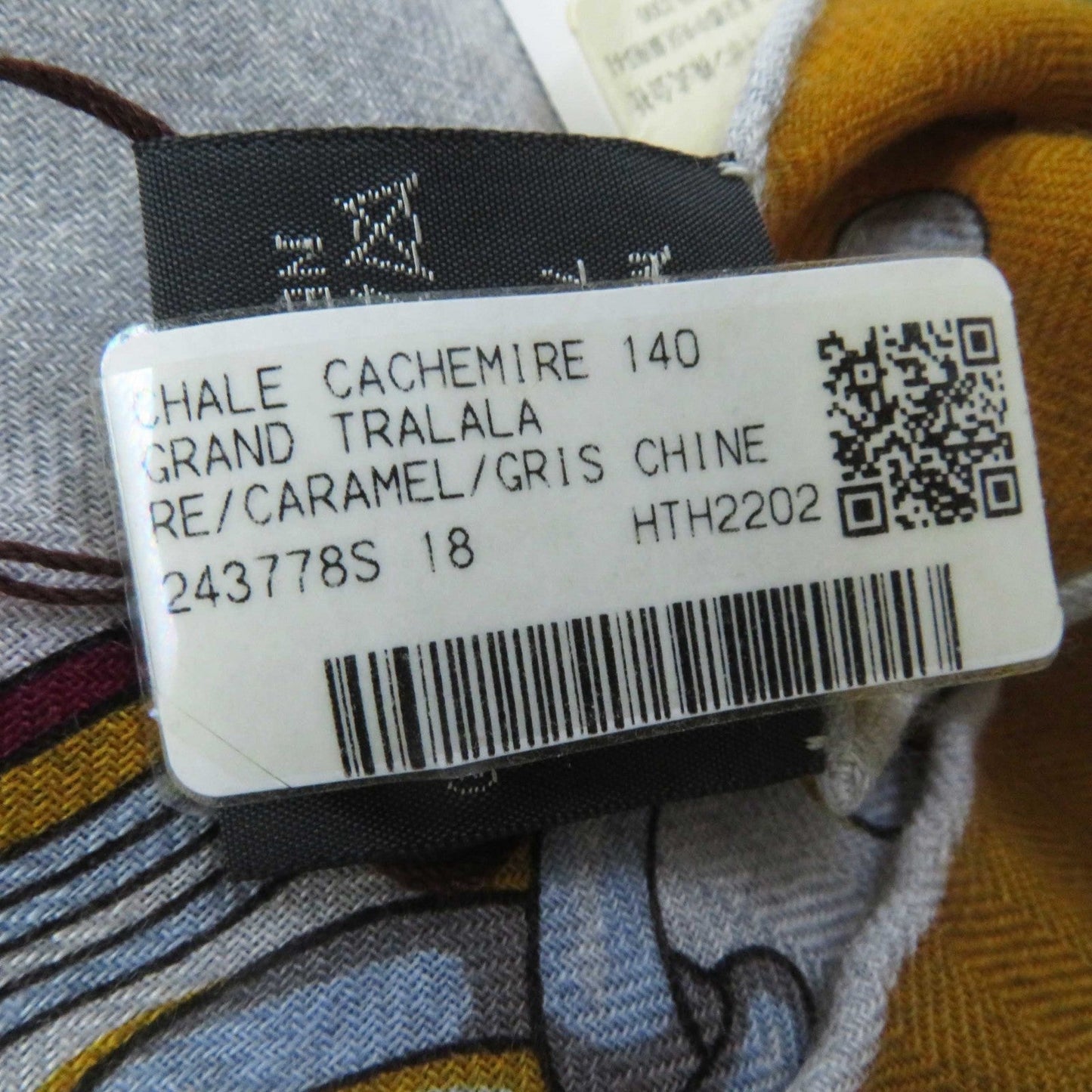 HERMES Stall cashmere Multi Grand Tralala Carre140