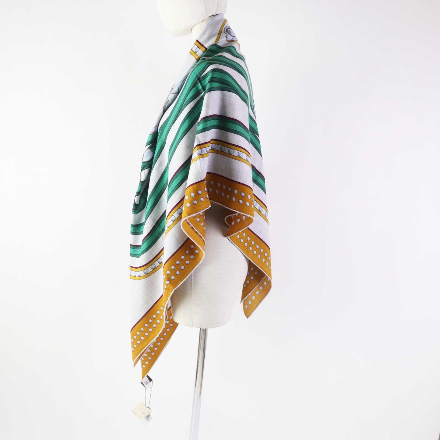 HERMES Stall cashmere Multi Grand Tralala Carre140
