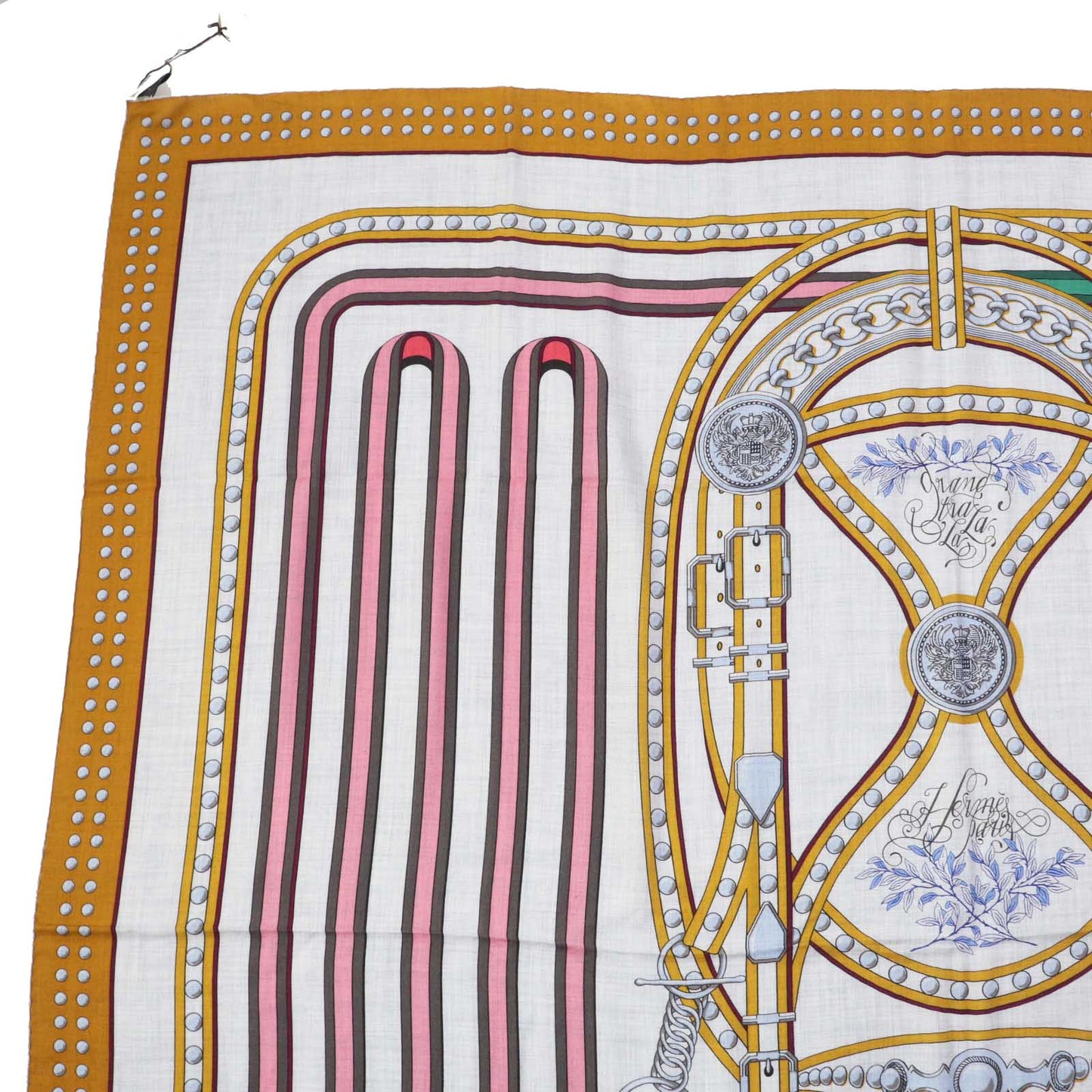 HERMES Stall cashmere Multi Grand Tralala Carre140