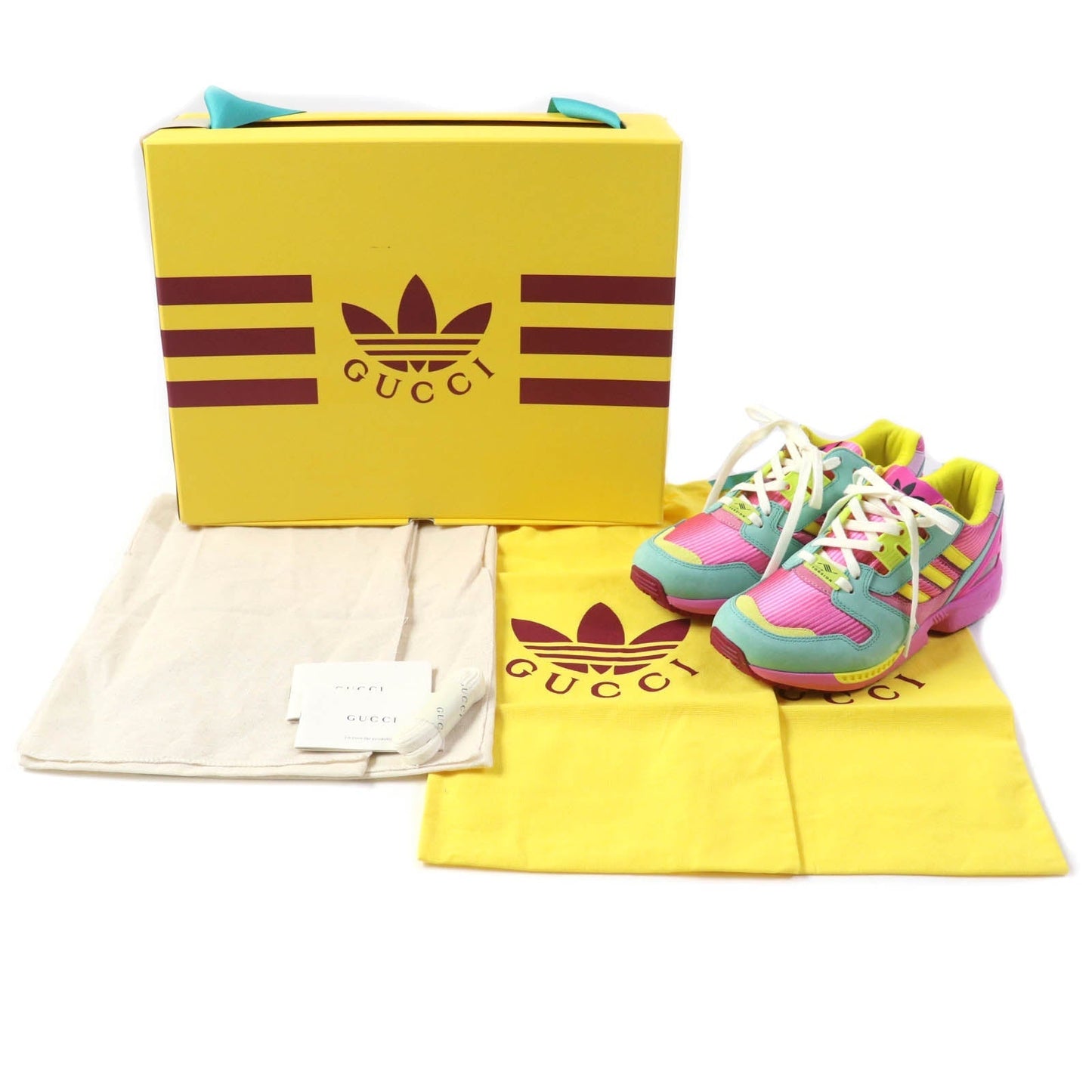GUCCI sneakers 722212 Suede multicolor TORSION ZX 8000 22.5