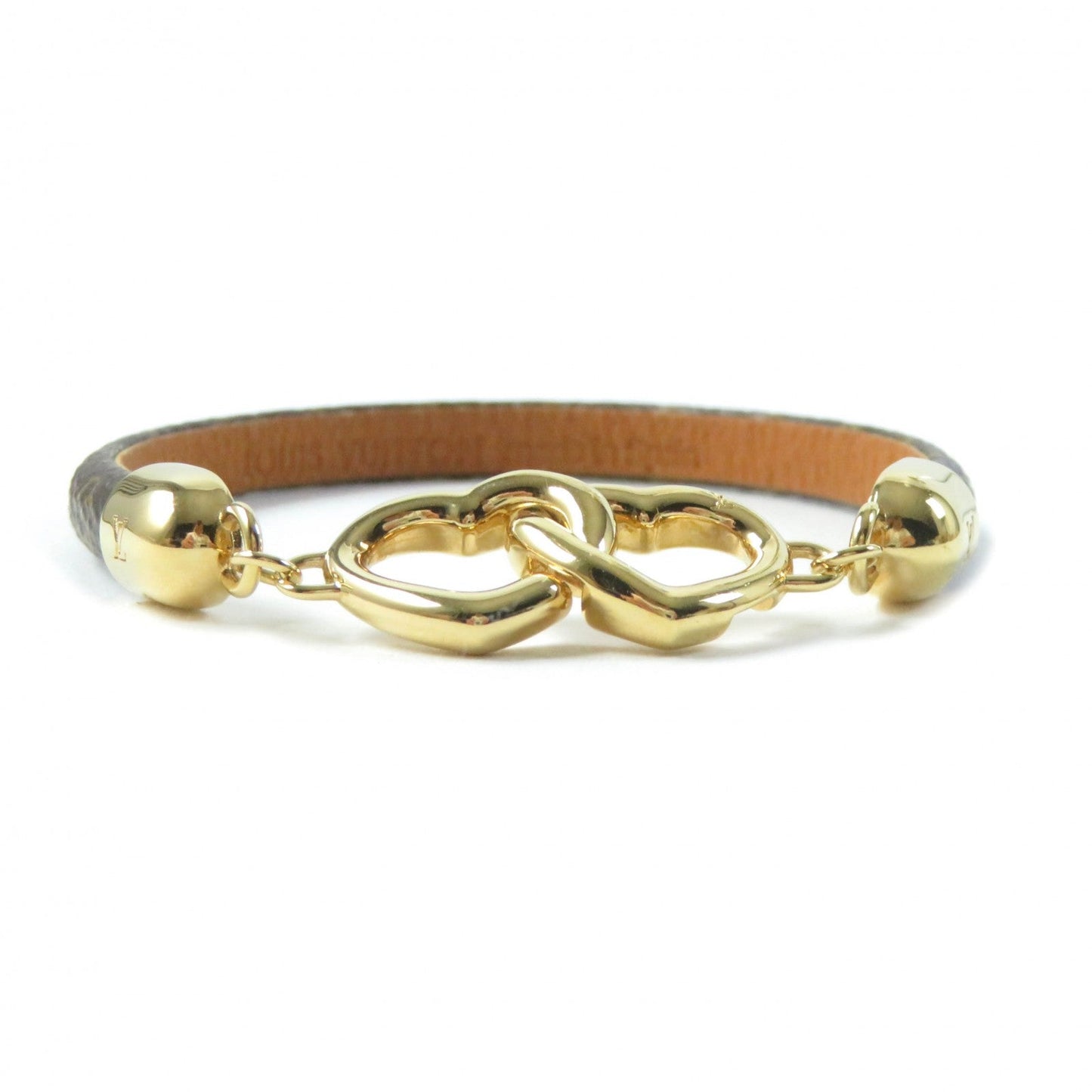 LOUIS VUITTON bracelet M6758 Main: Leather Brown Bracelet Say Yes Women 19 Used