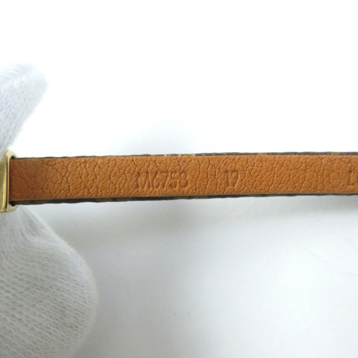LOUIS VUITTON bracelet M6758 Main: Leather Brown Bracelet Say Yes Women 19 Used