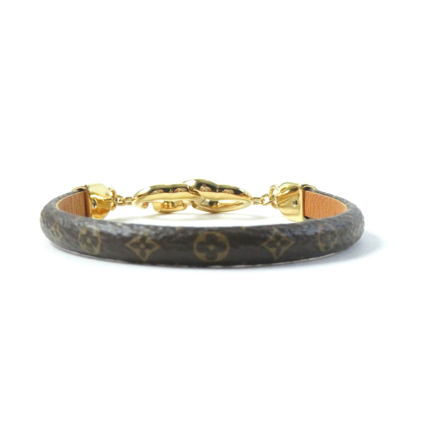 LOUIS VUITTON bracelet M6758 Main: Leather Brown Bracelet Say Yes Women 19 Used