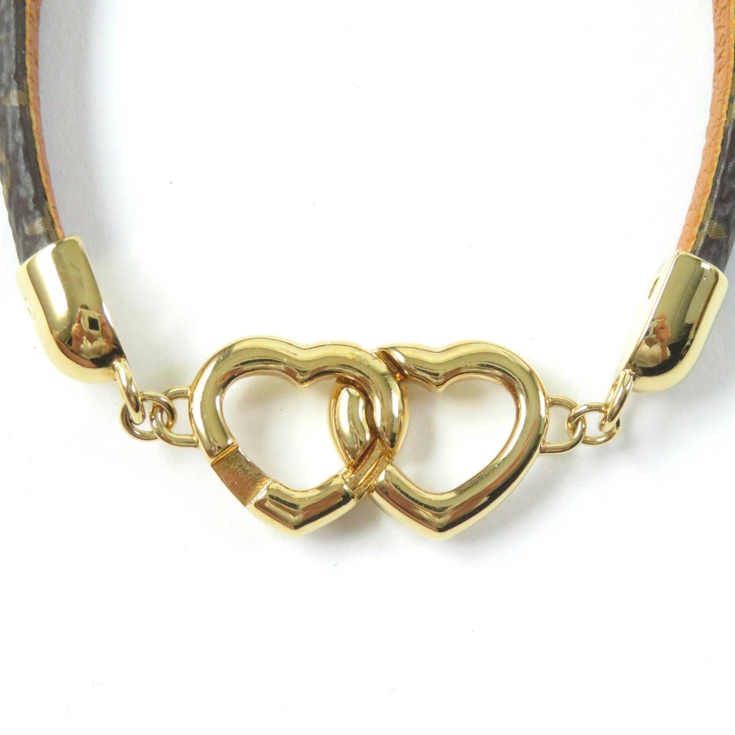 LOUIS VUITTON bracelet M6758 Main: Leather Brown Bracelet Say Yes Women 19 Used