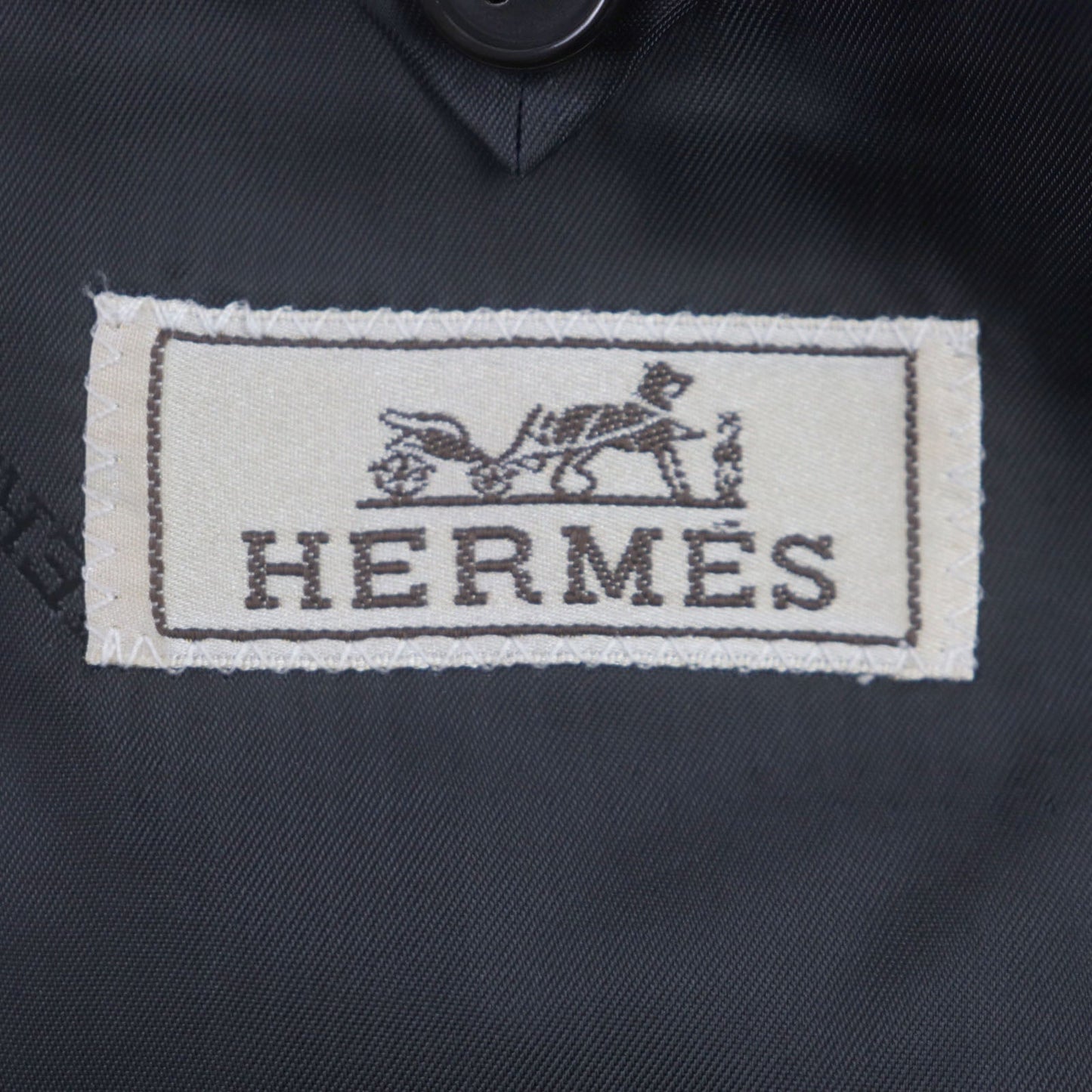 HERMES setup wool Navy 48