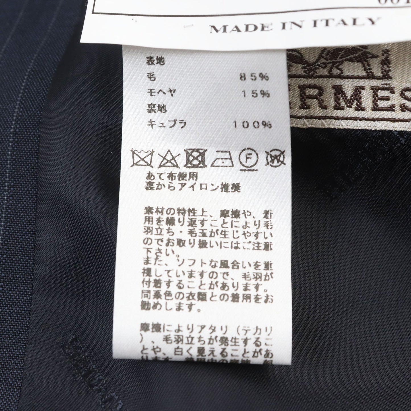 HERMES suit wool Navy 48