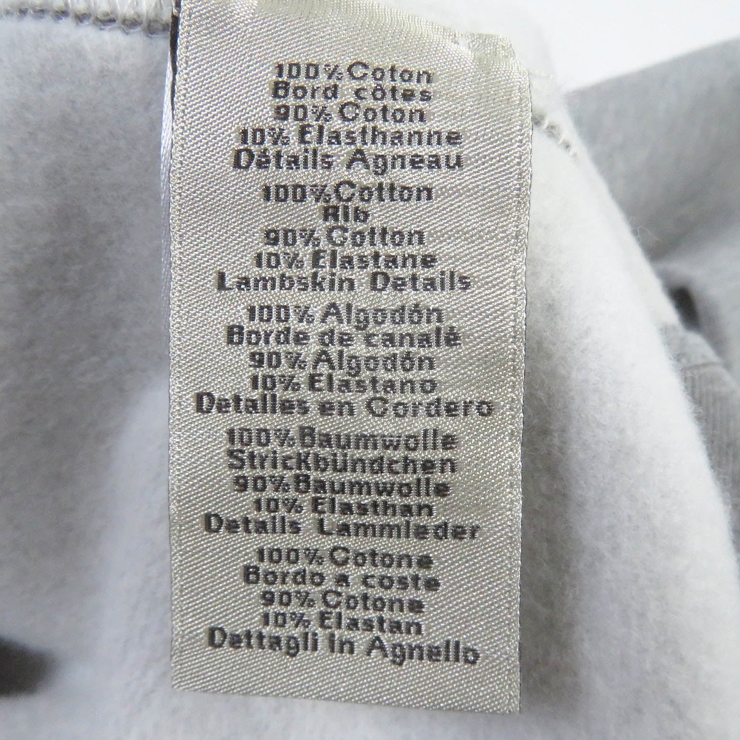 HERMES sweat cotton gray Chevaux en symmetry L