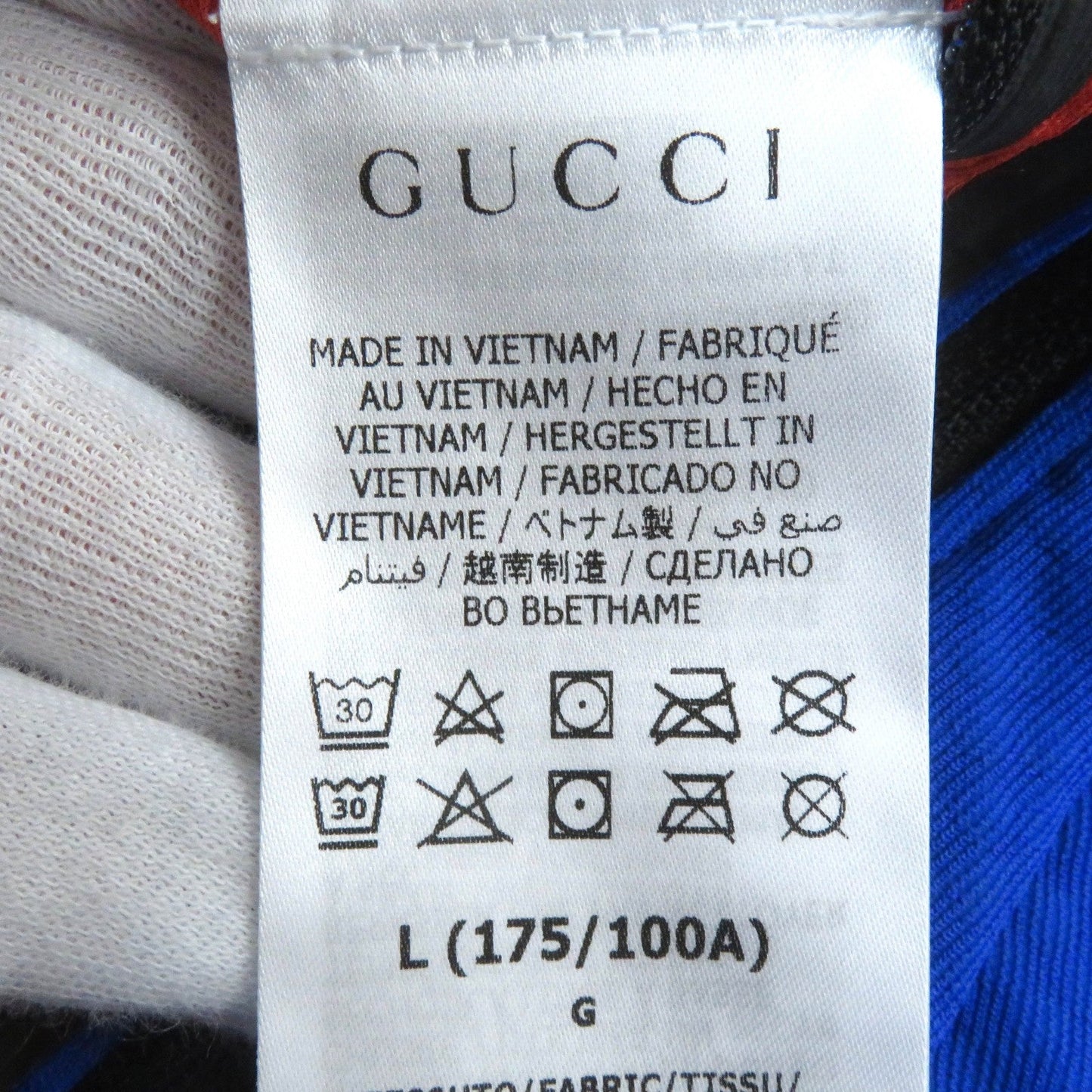 GUCCI Hoodie 663909 ZM0C1 polyester Blue orange L