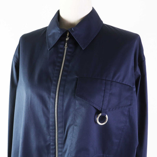 HERMES 3E0616DX Outer material: 100% cotton Navy Women 36 Used