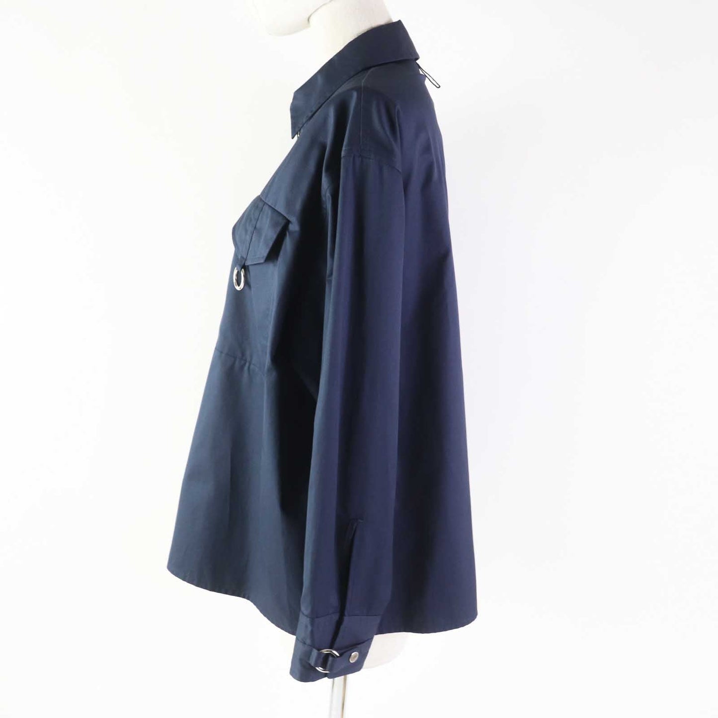 HERMES 3E0616DX Outer material: 100% cotton Navy Women 36 Used