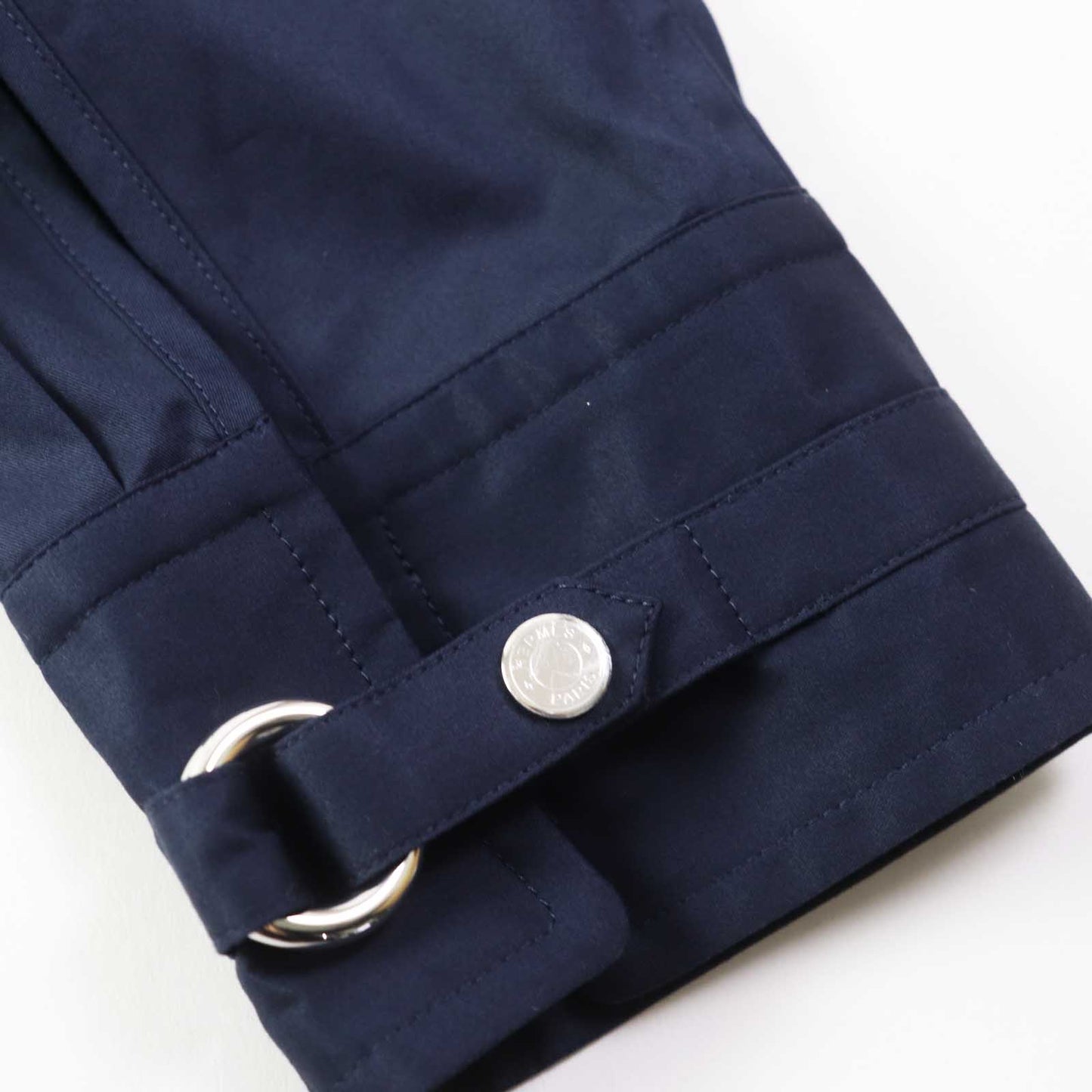 HERMES 3E0616DX Outer material: 100% cotton Navy Women 36 Used