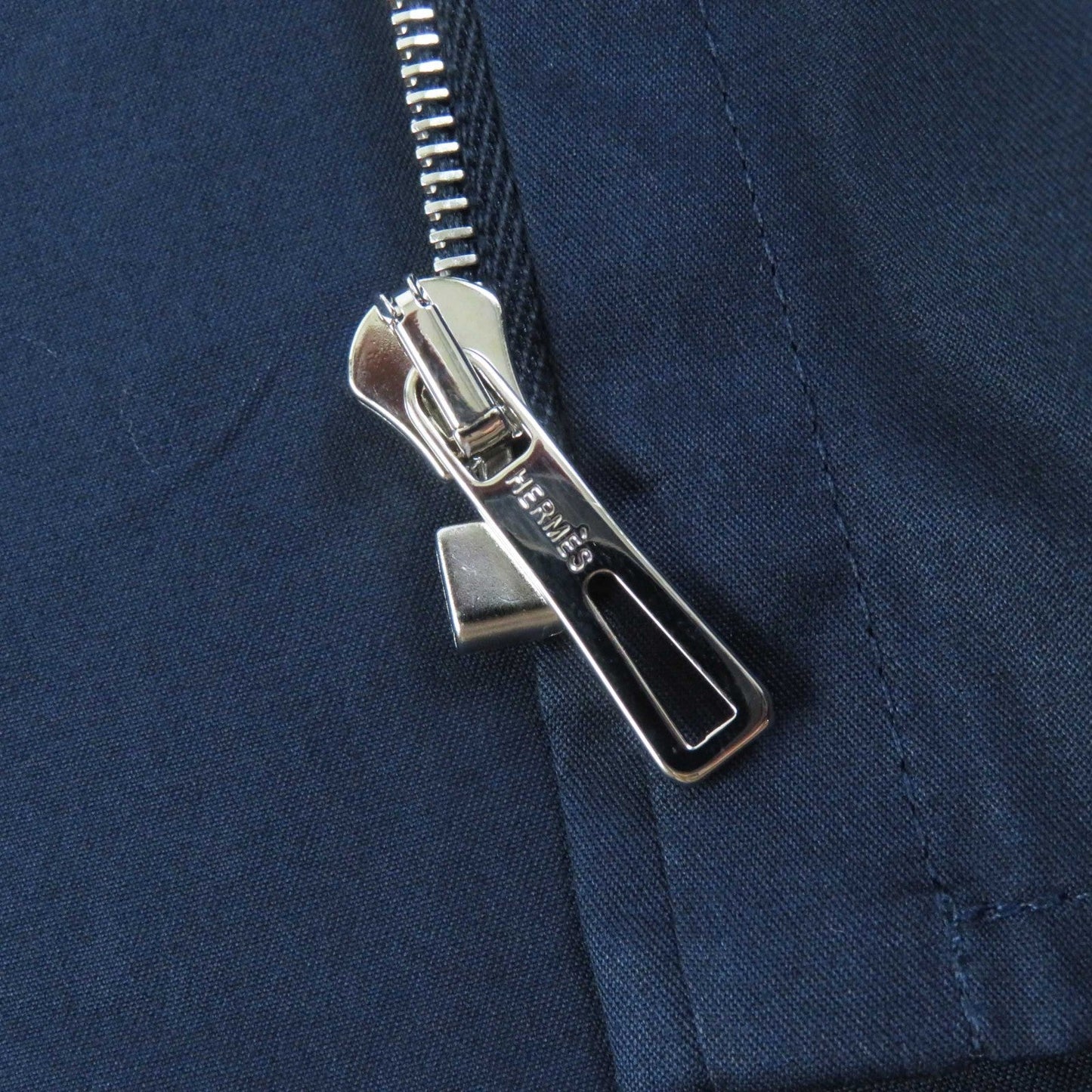 HERMES 3E0616DX Outer material: 100% cotton Navy Women 36 Used