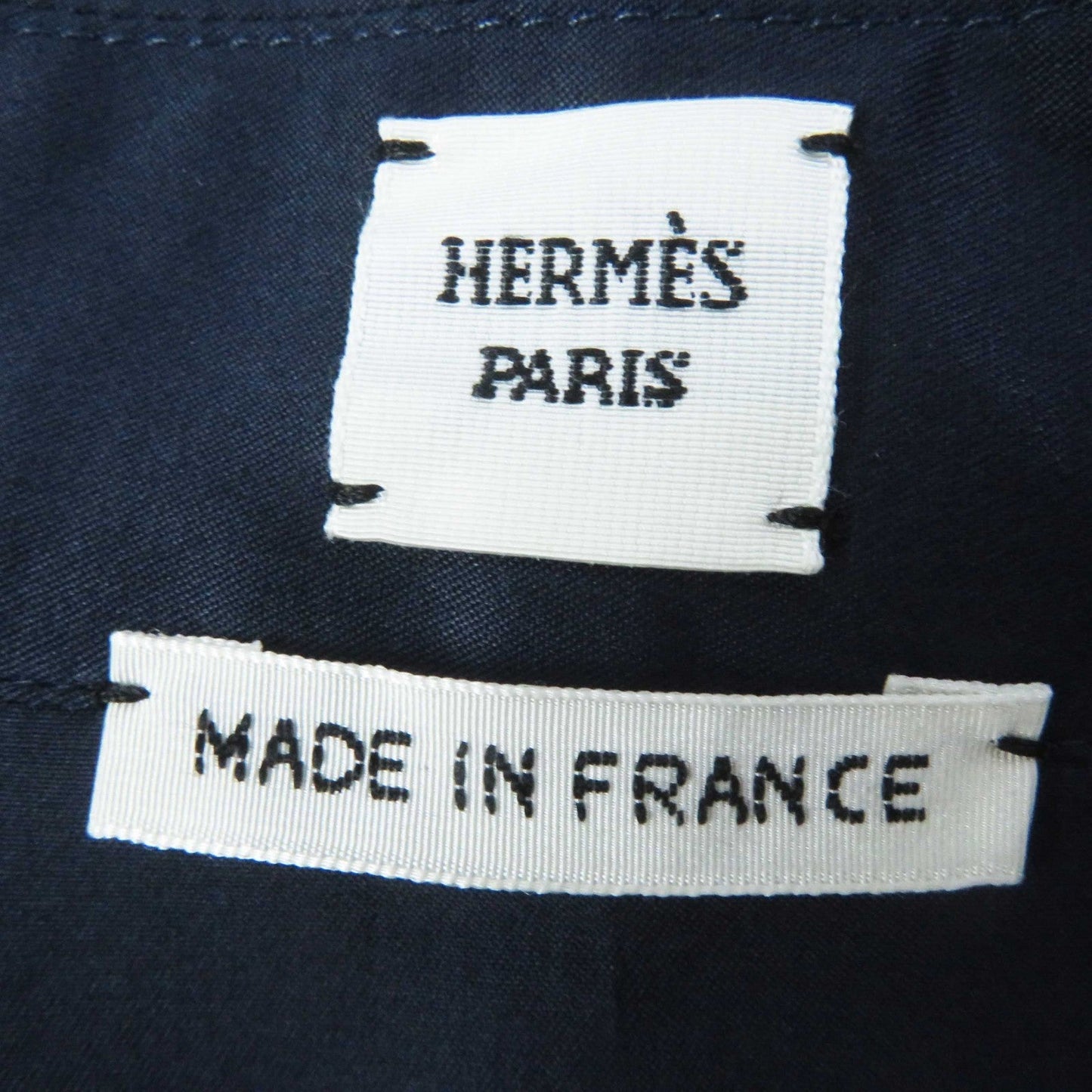 HERMES 3E0616DX Outer material: 100% cotton Navy Women 36 Used