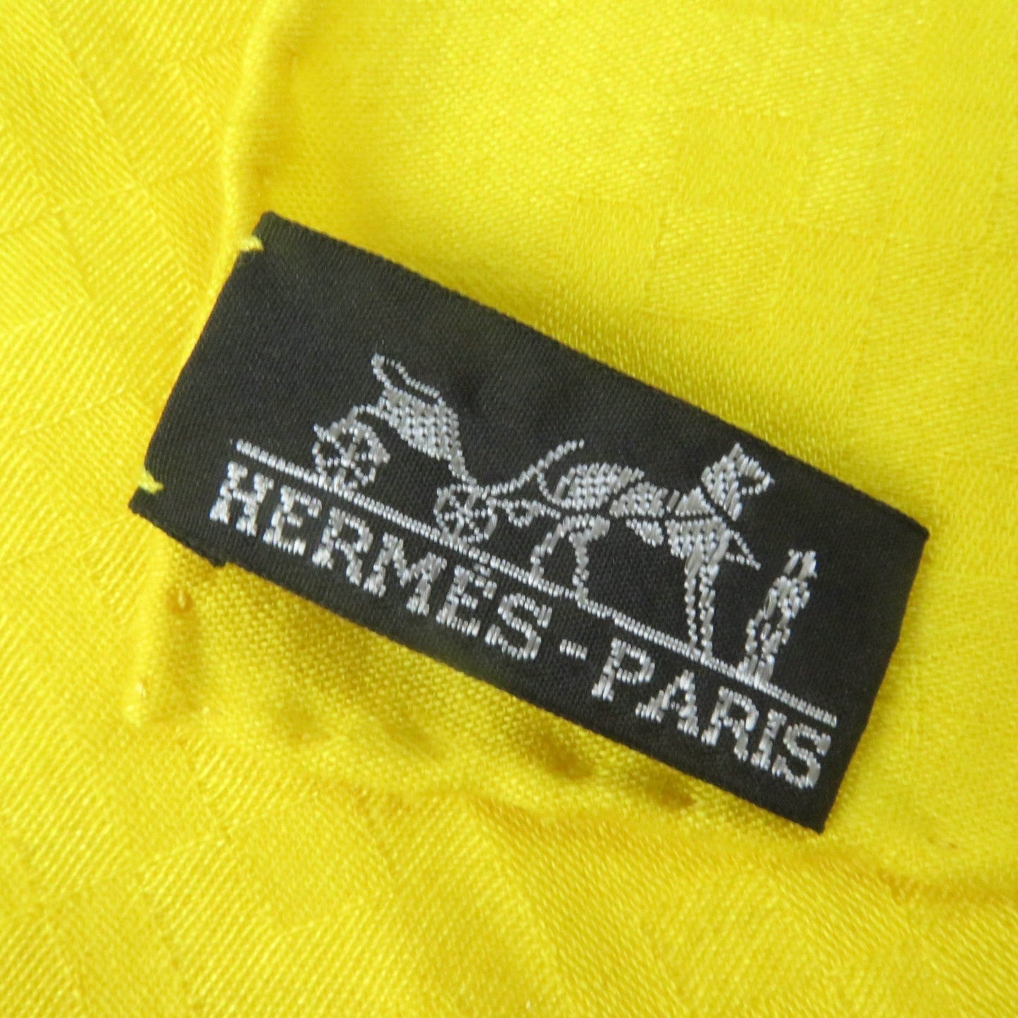 HERMES shawl cashmere yellow