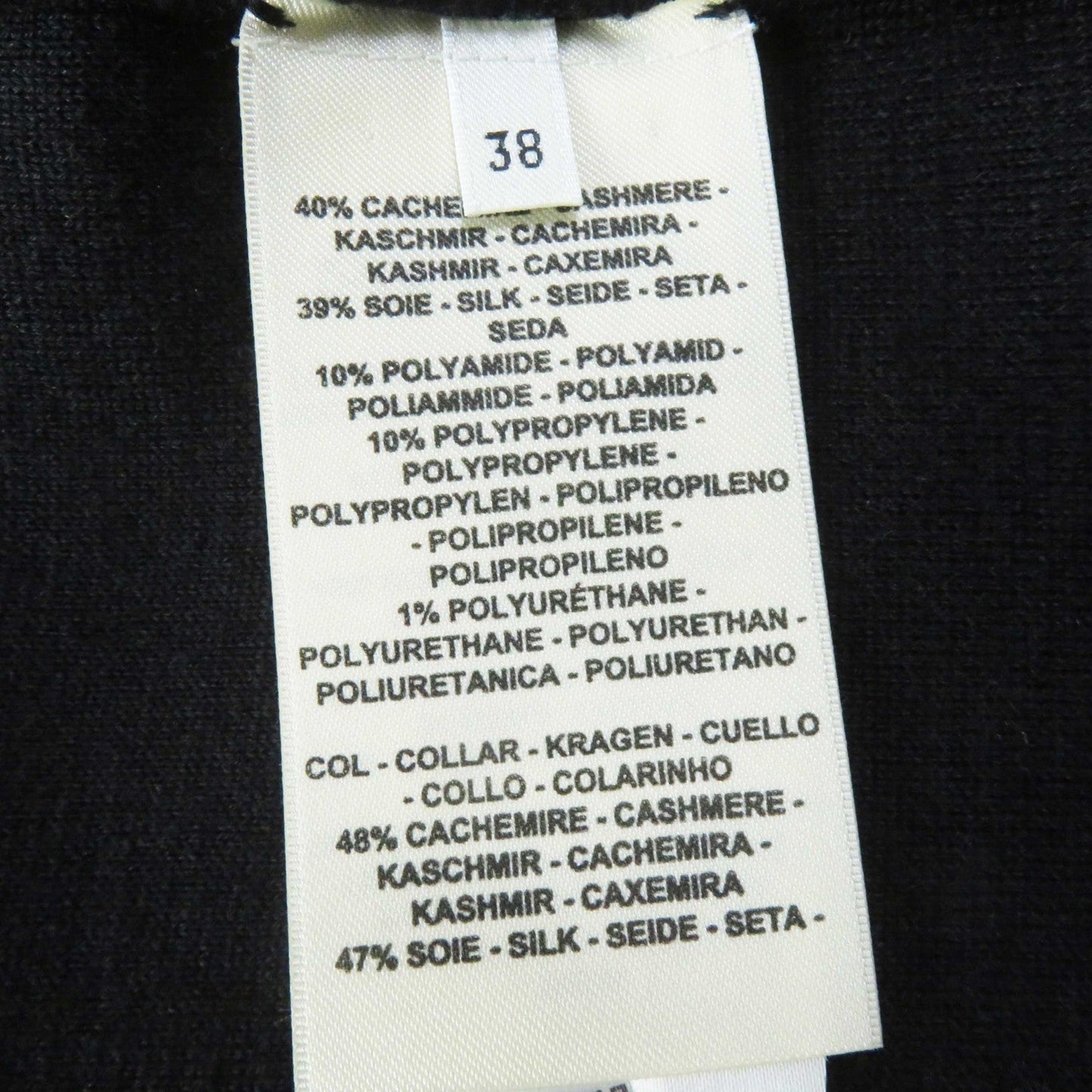 HERMES one piece 2E2505D3 cashmere black 38