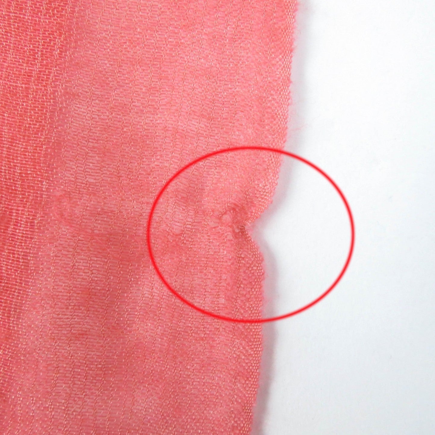 HERMES shawl cashmere Coral orange