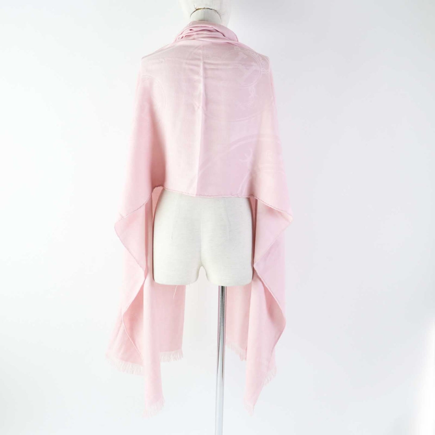 HERMES Stall cashmere Rose Petal (baby pink) Etoile New Libris