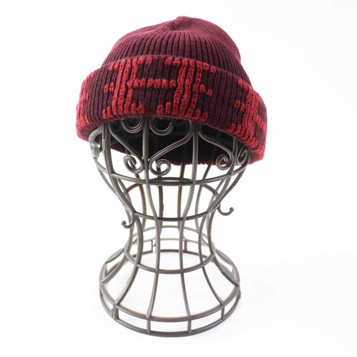 HERMES Knit cap cashmere Bordeaux Margiela period