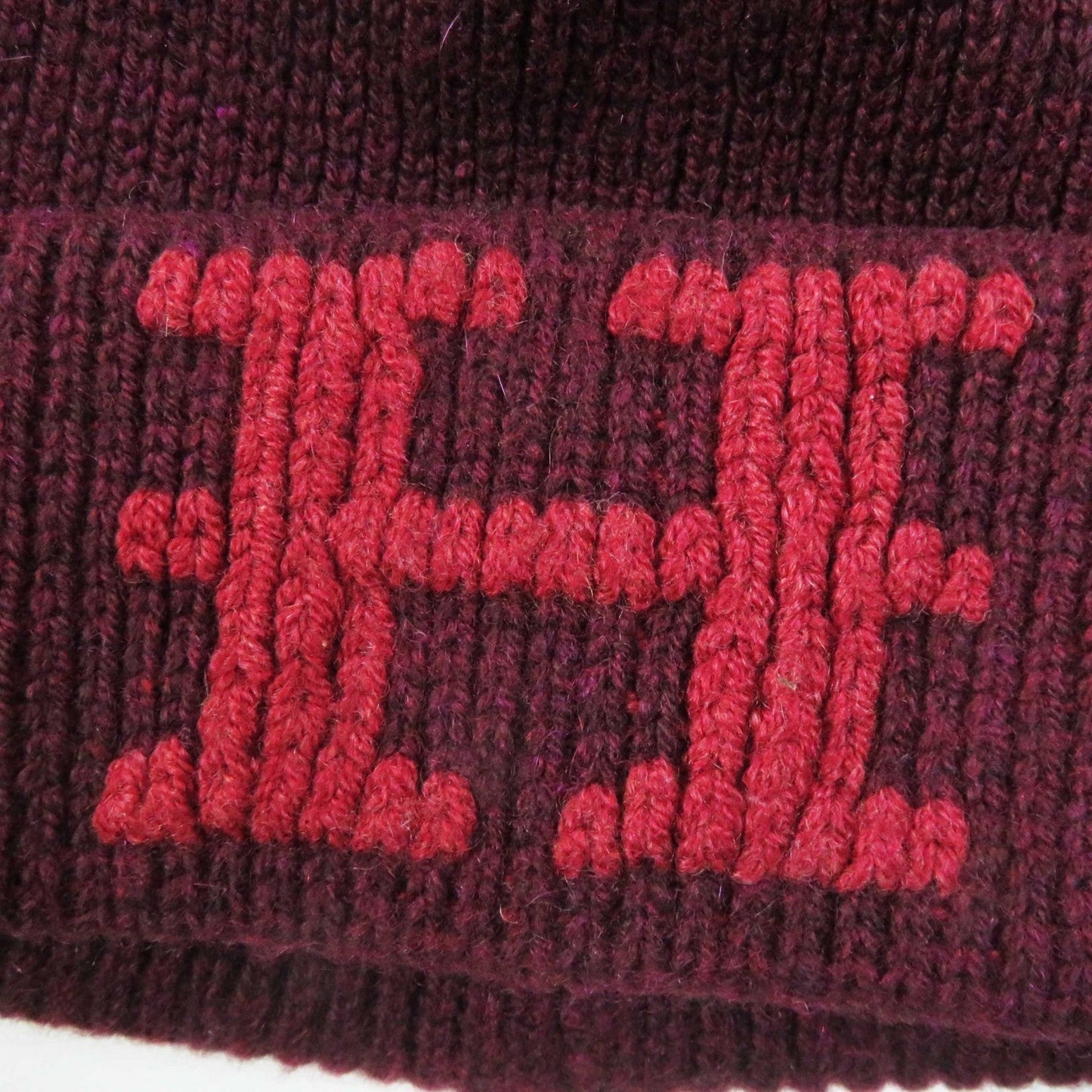HERMES Knit cap cashmere Bordeaux Margiela period