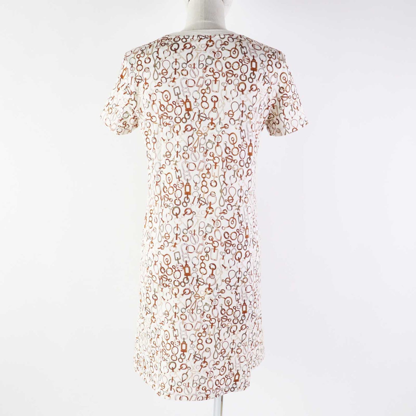 HERMES one piece 3H4514DR cotton Ivory Brown type Do RE BOUCLES 34