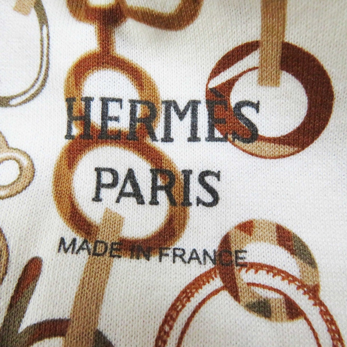 HERMES one piece 3H4514DR cotton Ivory Brown type Do RE BOUCLES 34