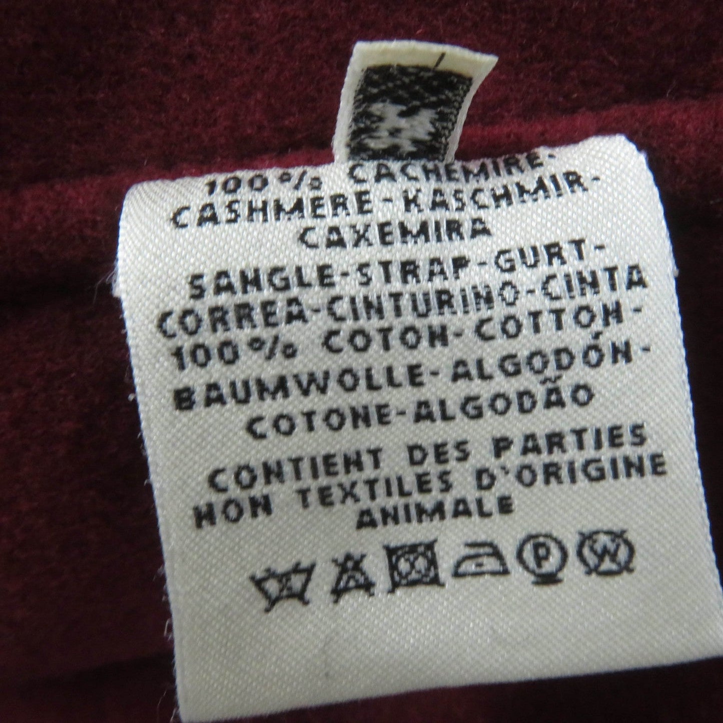 HERMES coat Main: 100% cashmere Bordeaux Women 34 Used