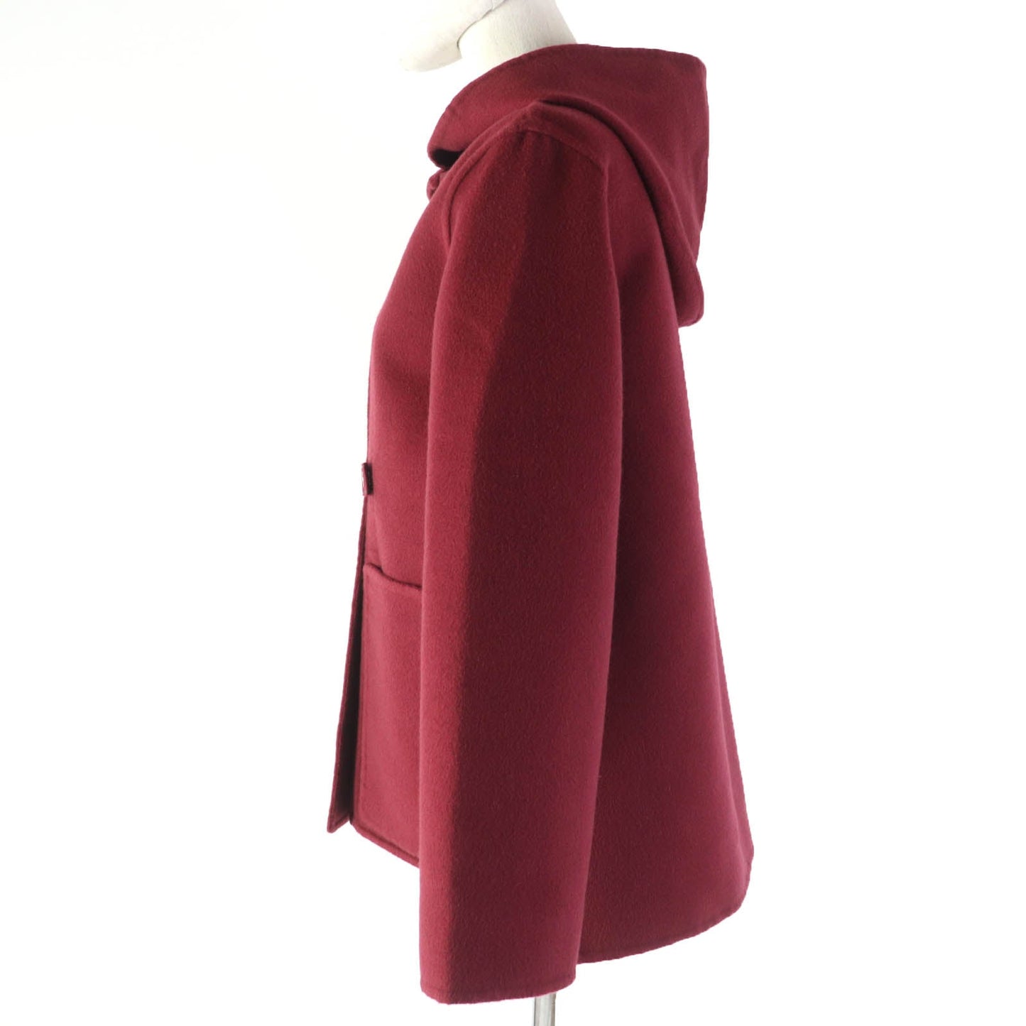 HERMES coat Main: 100% cashmere Bordeaux Women 34 Used