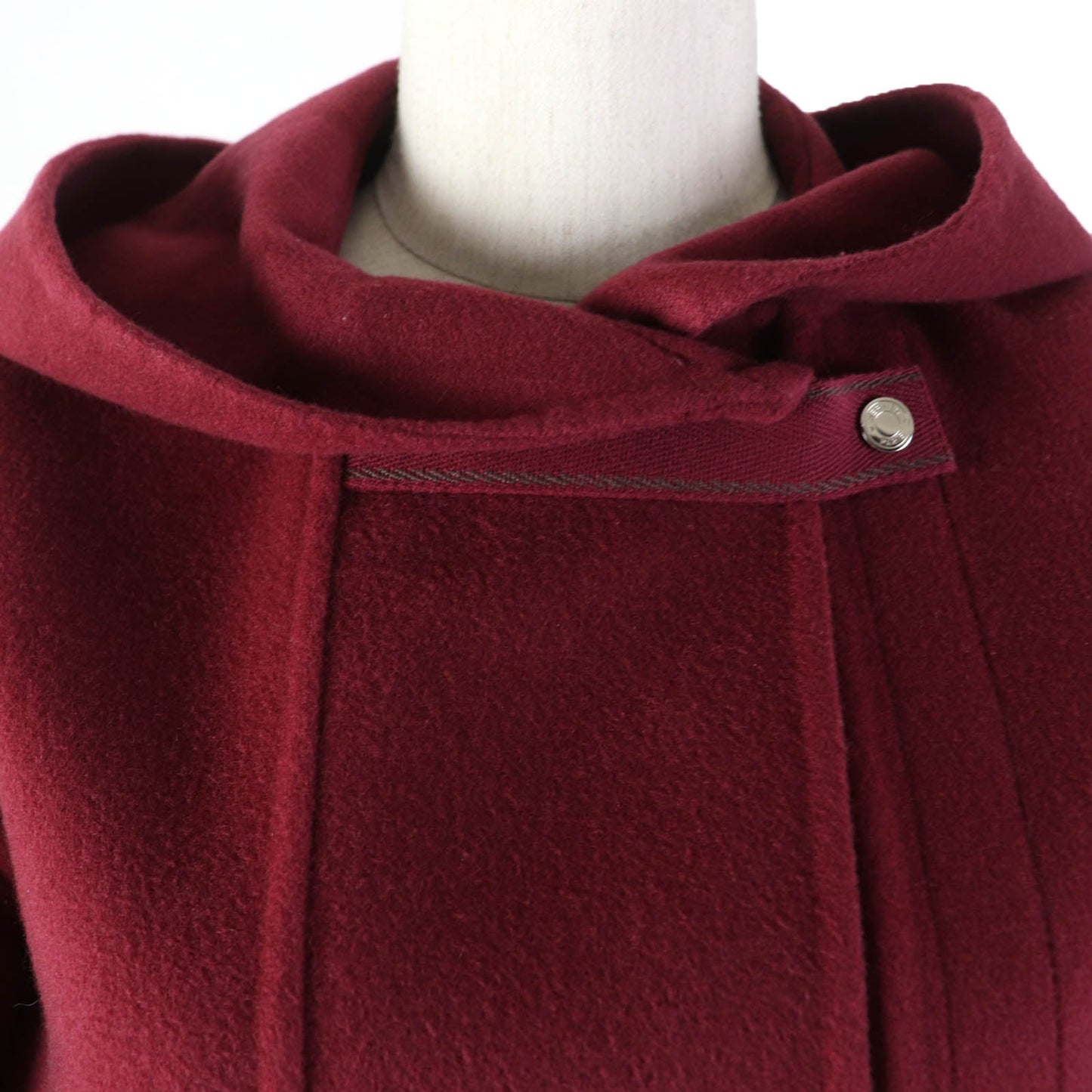HERMES coat Main: 100% cashmere Bordeaux Women 34 Used