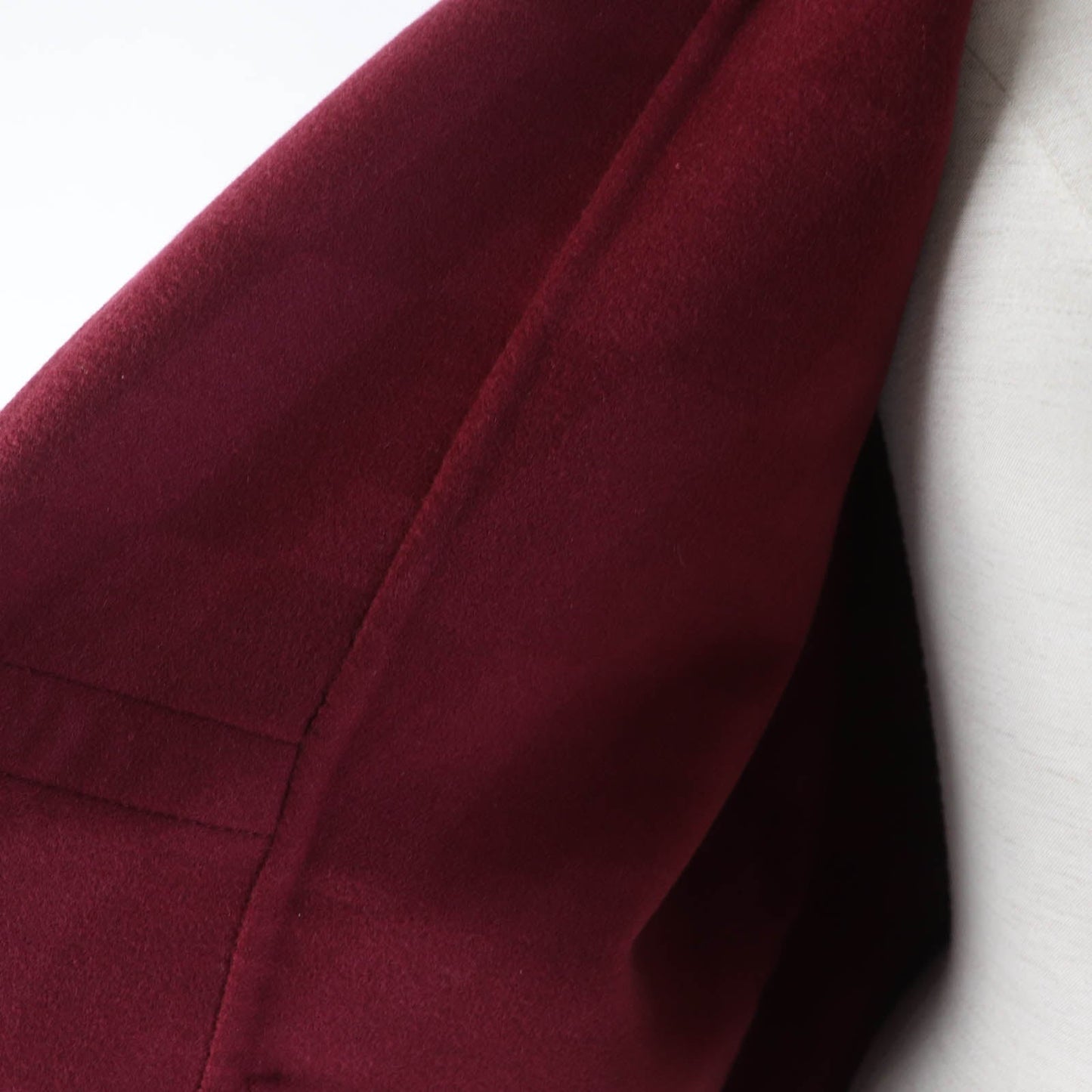 HERMES coat Main: 100% cashmere Bordeaux Women 34 Used