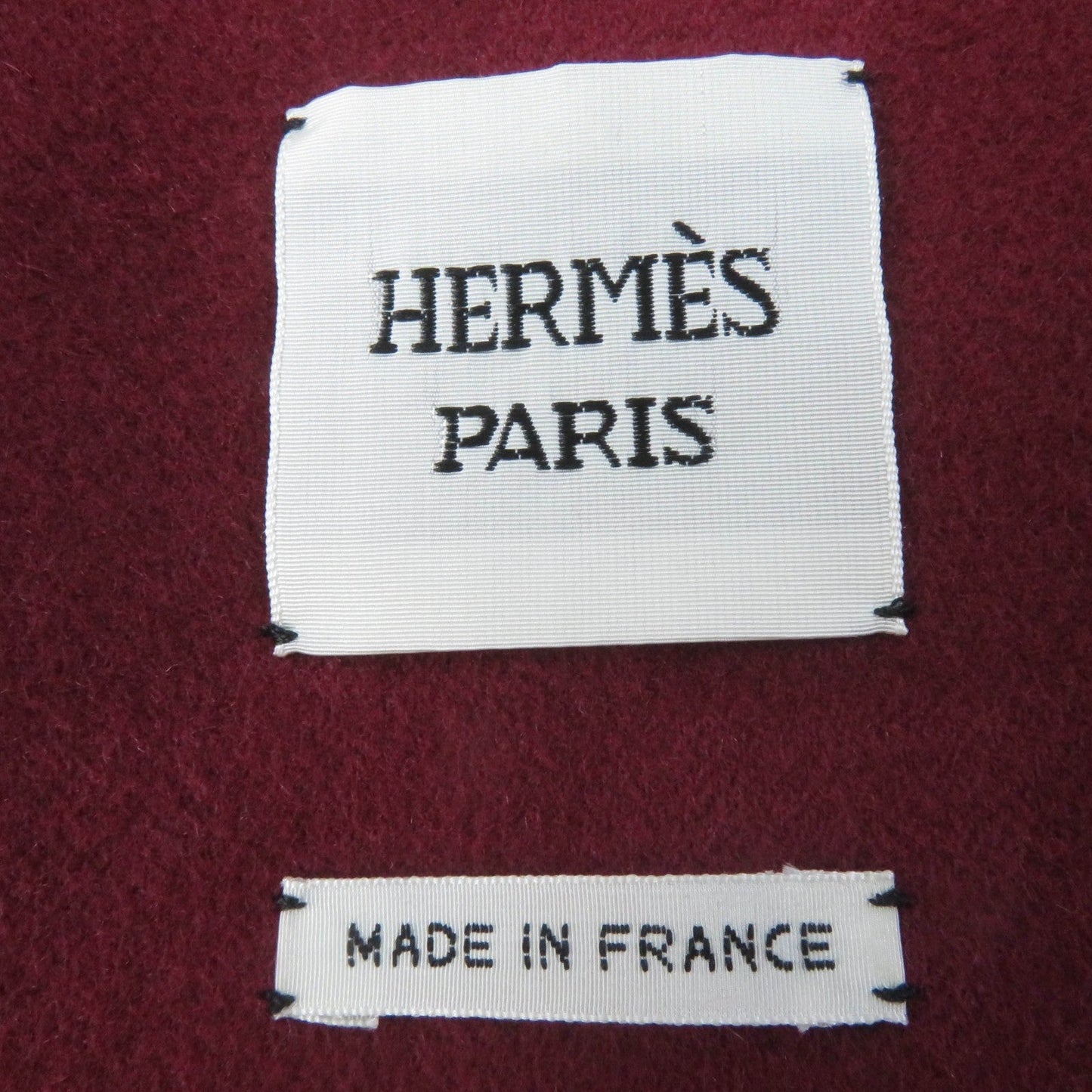 HERMES coat Main: 100% cashmere Bordeaux Women 34 Used