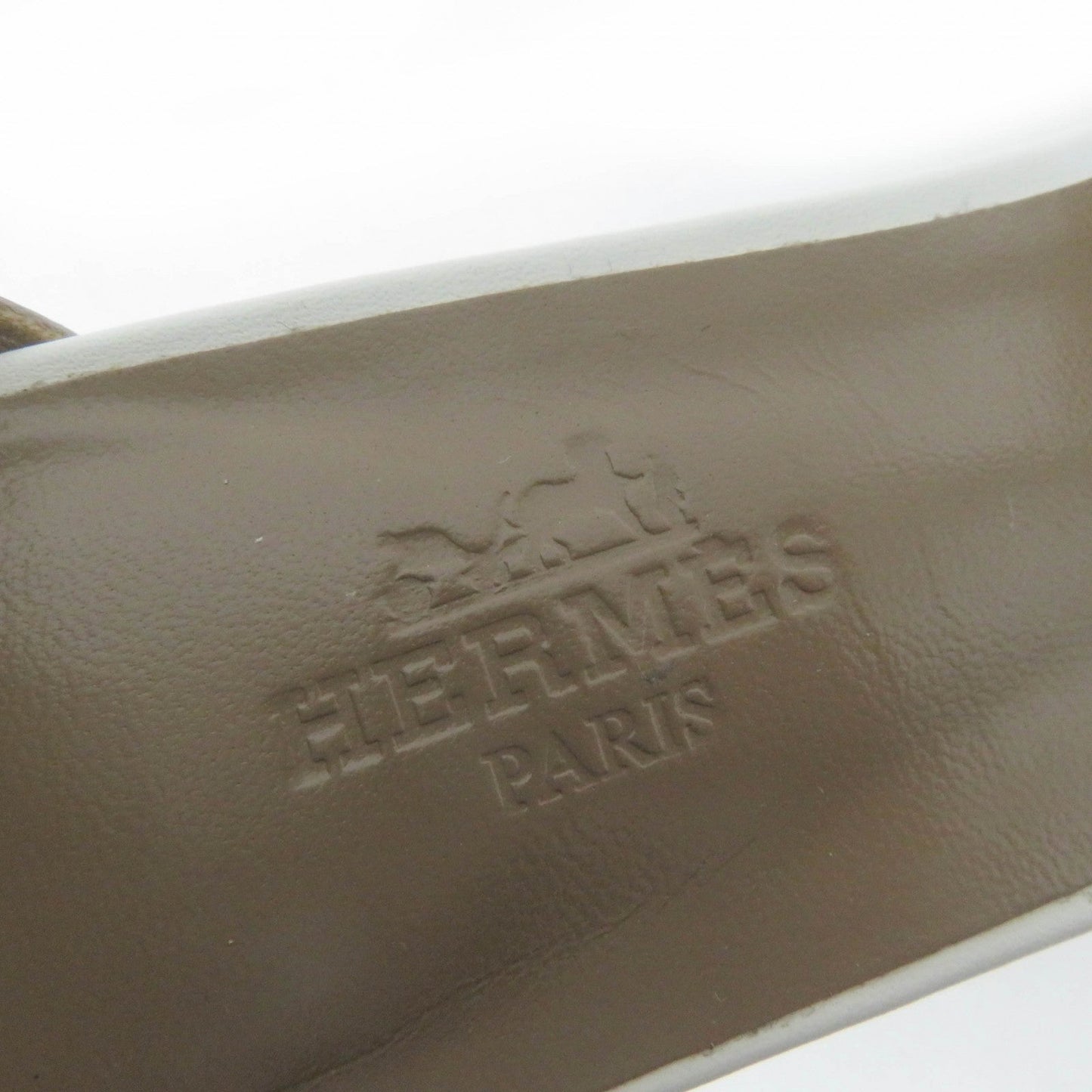 HERMES Sandals leather multicolor Money 36.5