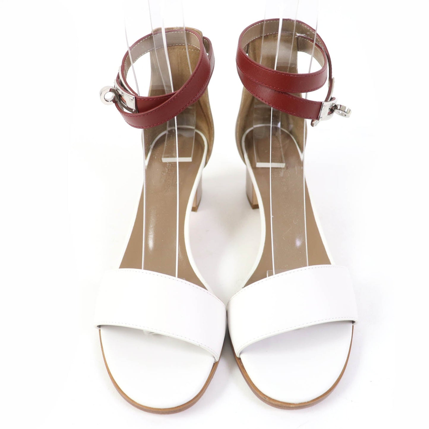 HERMES Sandals leather multicolor Money 36.5