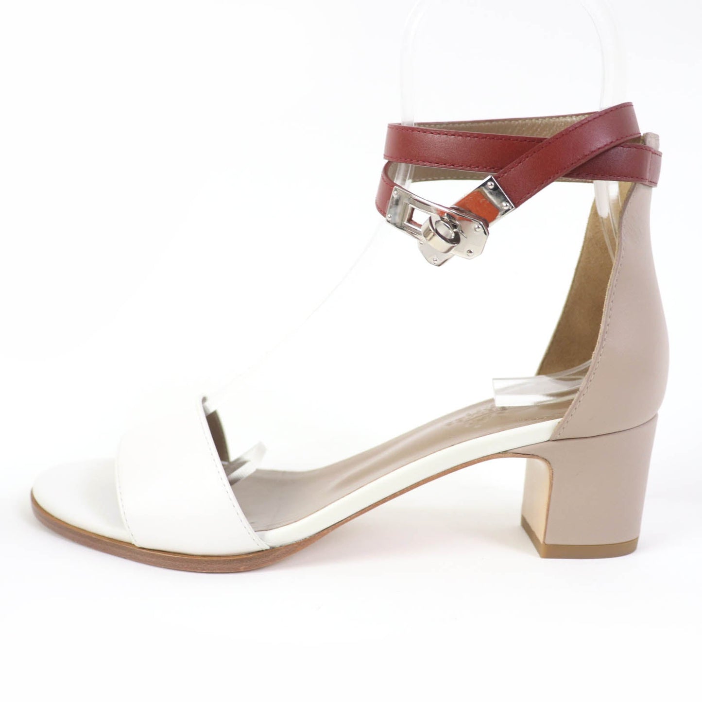 HERMES Sandals leather multicolor Money 36.5