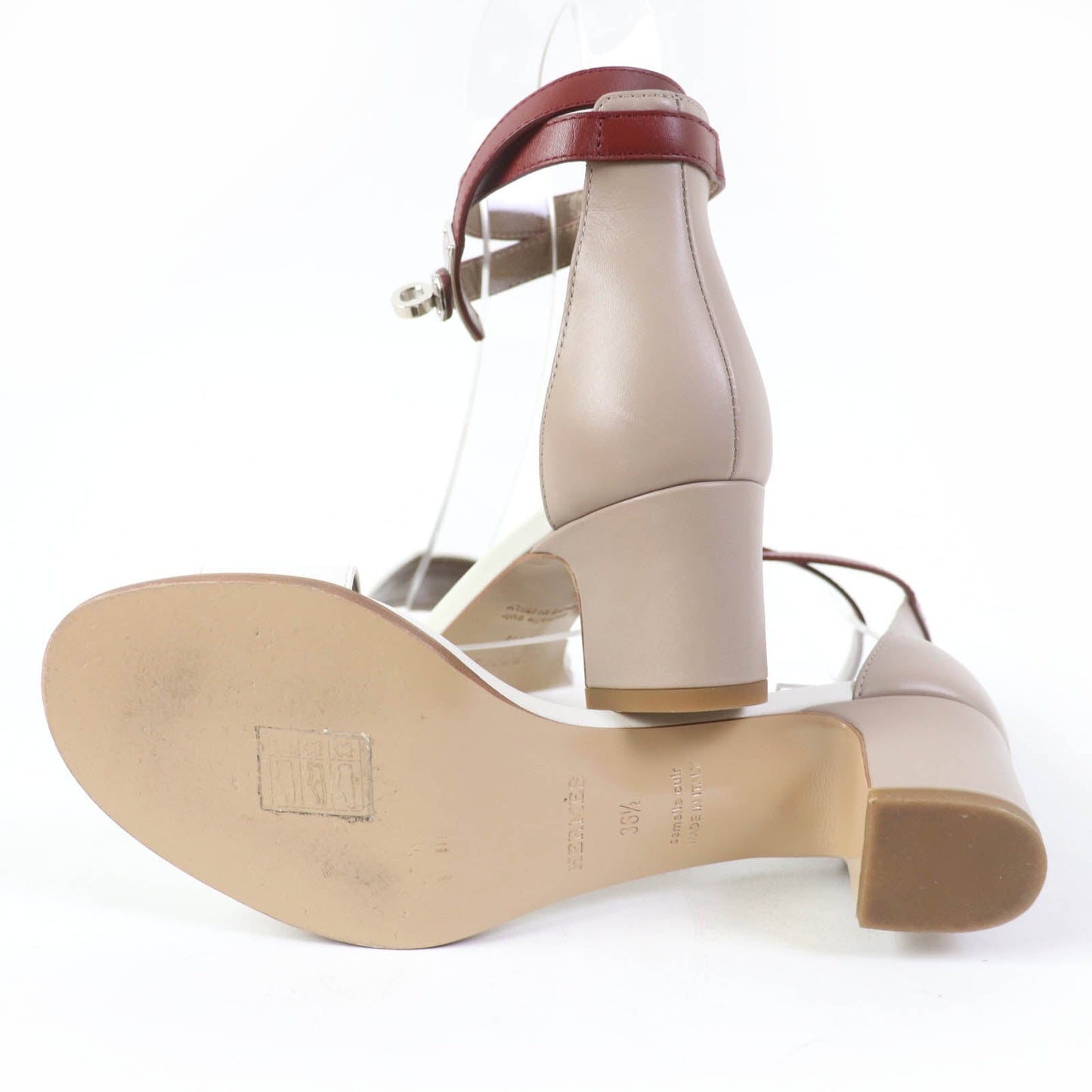 HERMES Sandals leather multicolor Money 36.5