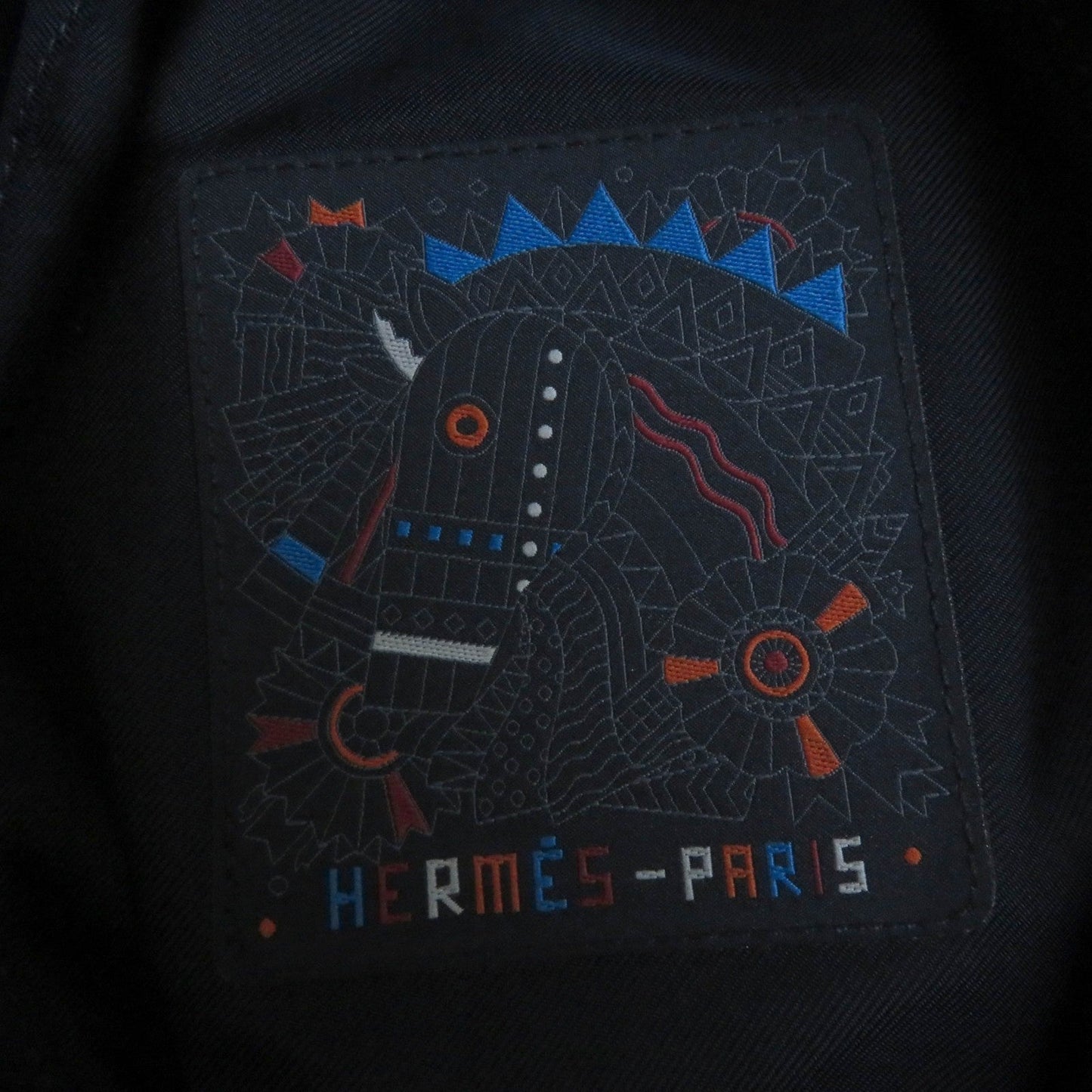 HERMES hat cotton Indigo