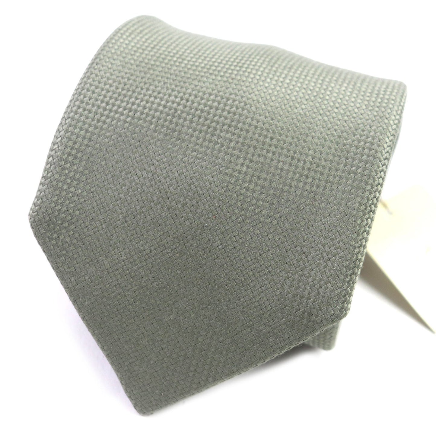 HERMES tie silk khaki