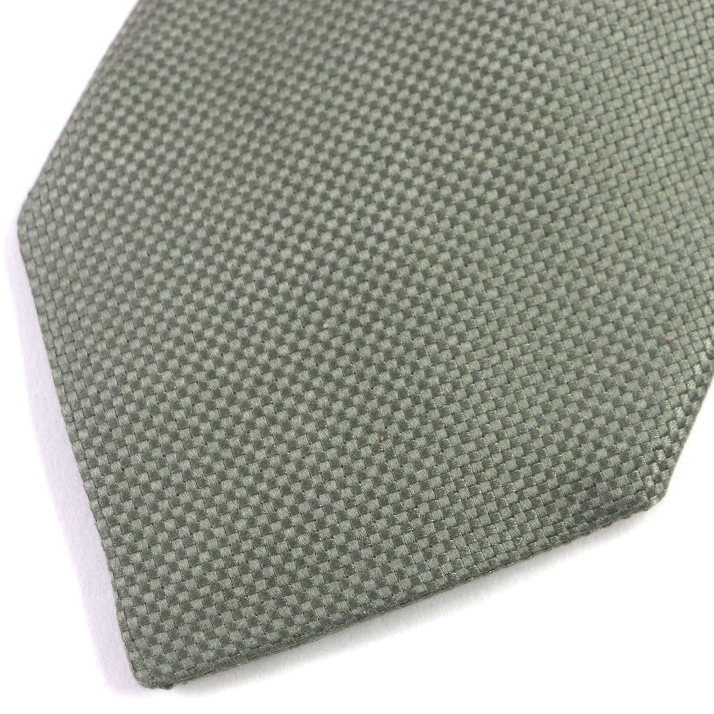 HERMES tie silk khaki