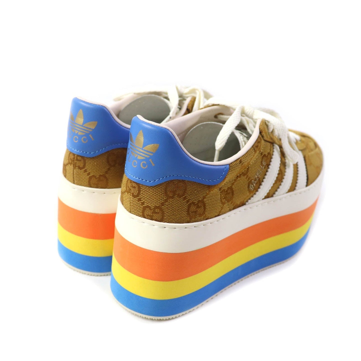 GUCCI sneakers 707873 GG canvas multicolor Gazelle 24.5