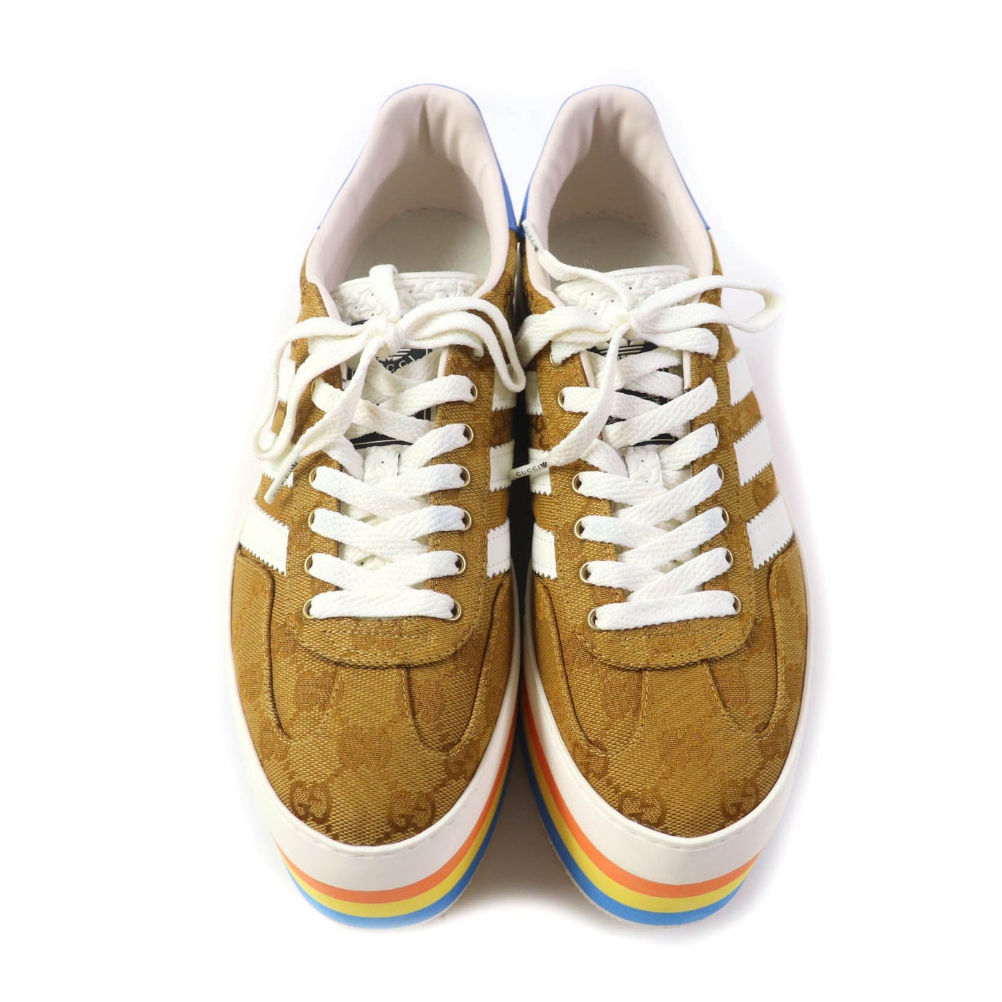 GUCCI sneakers 707873 GG canvas multicolor Gazelle 24.5