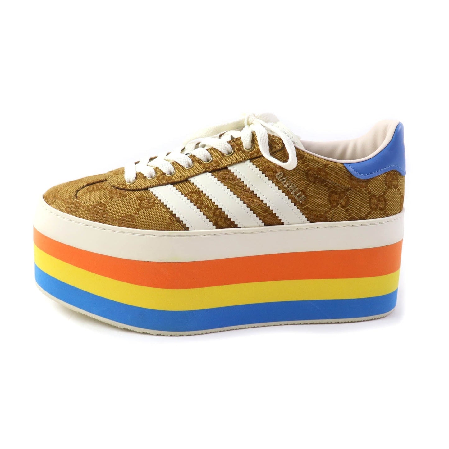 GUCCI sneakers 707873 GG canvas multicolor Gazelle 24.5