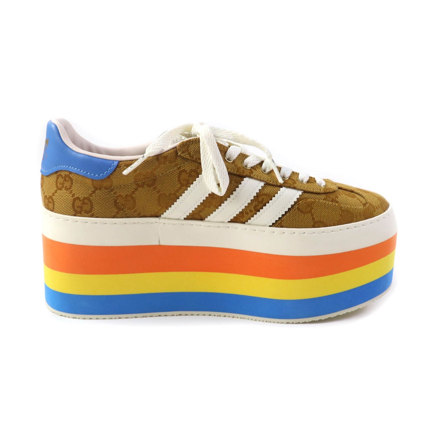GUCCI sneakers 707873 GG canvas multicolor Gazelle 24.5