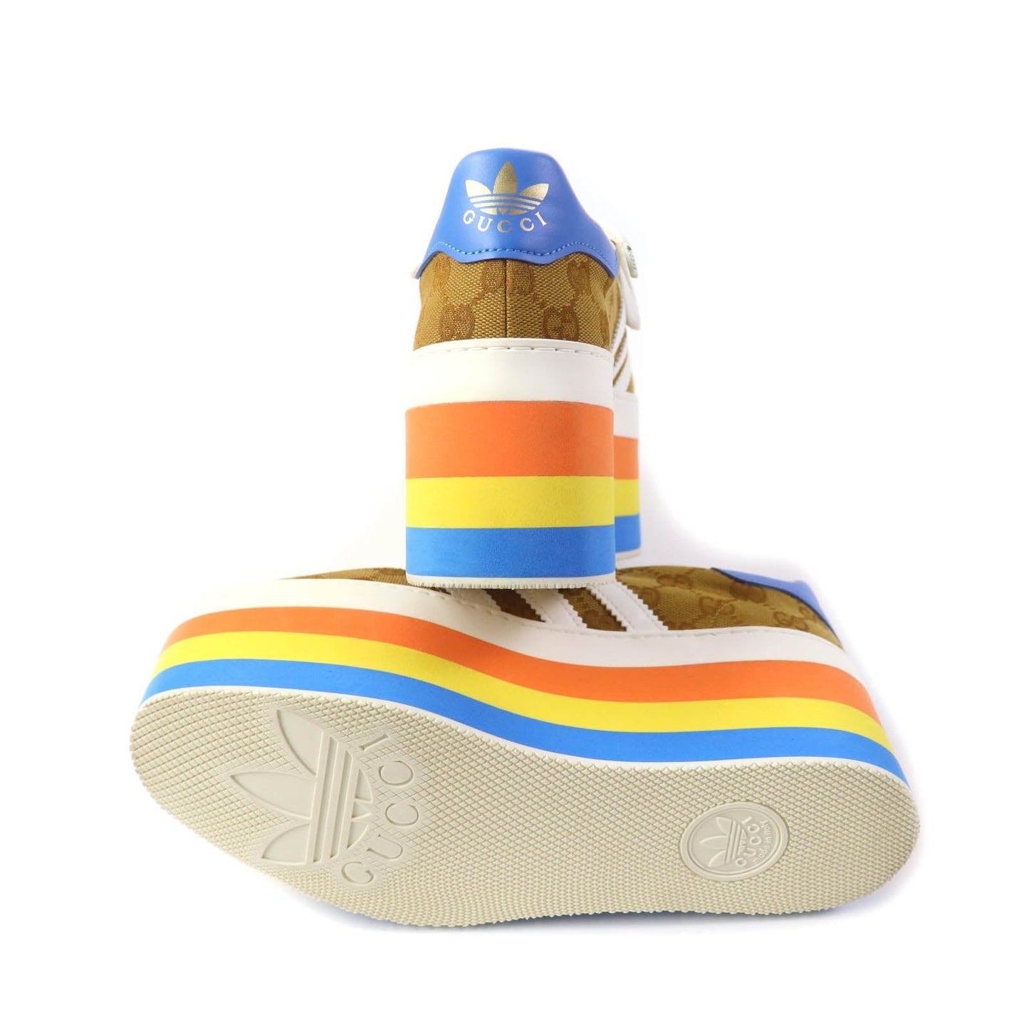 GUCCI sneakers 707873 GG canvas multicolor Gazelle 24.5